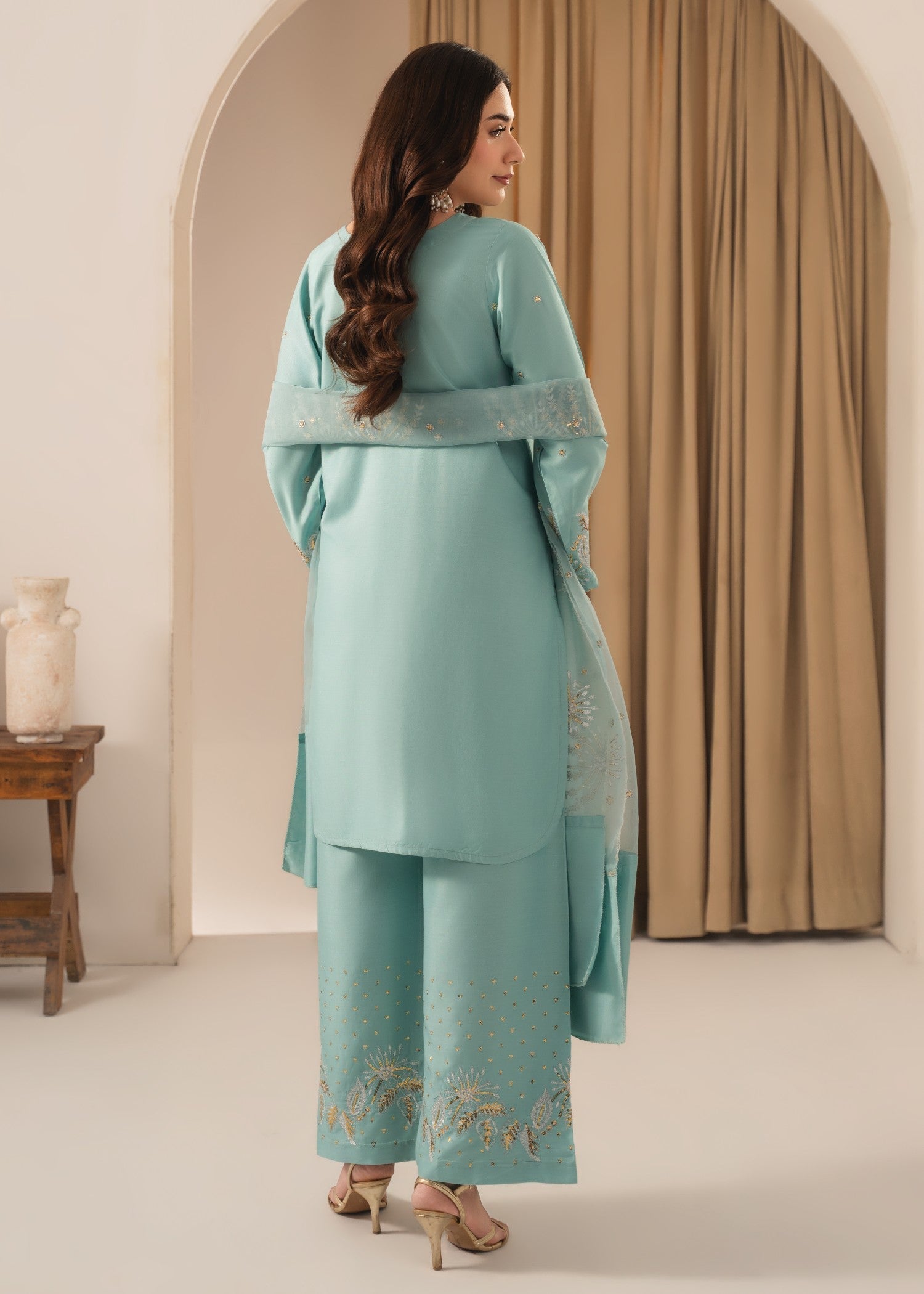 Tehzeeb Libas ZARNAB EMBROIDERED3PC