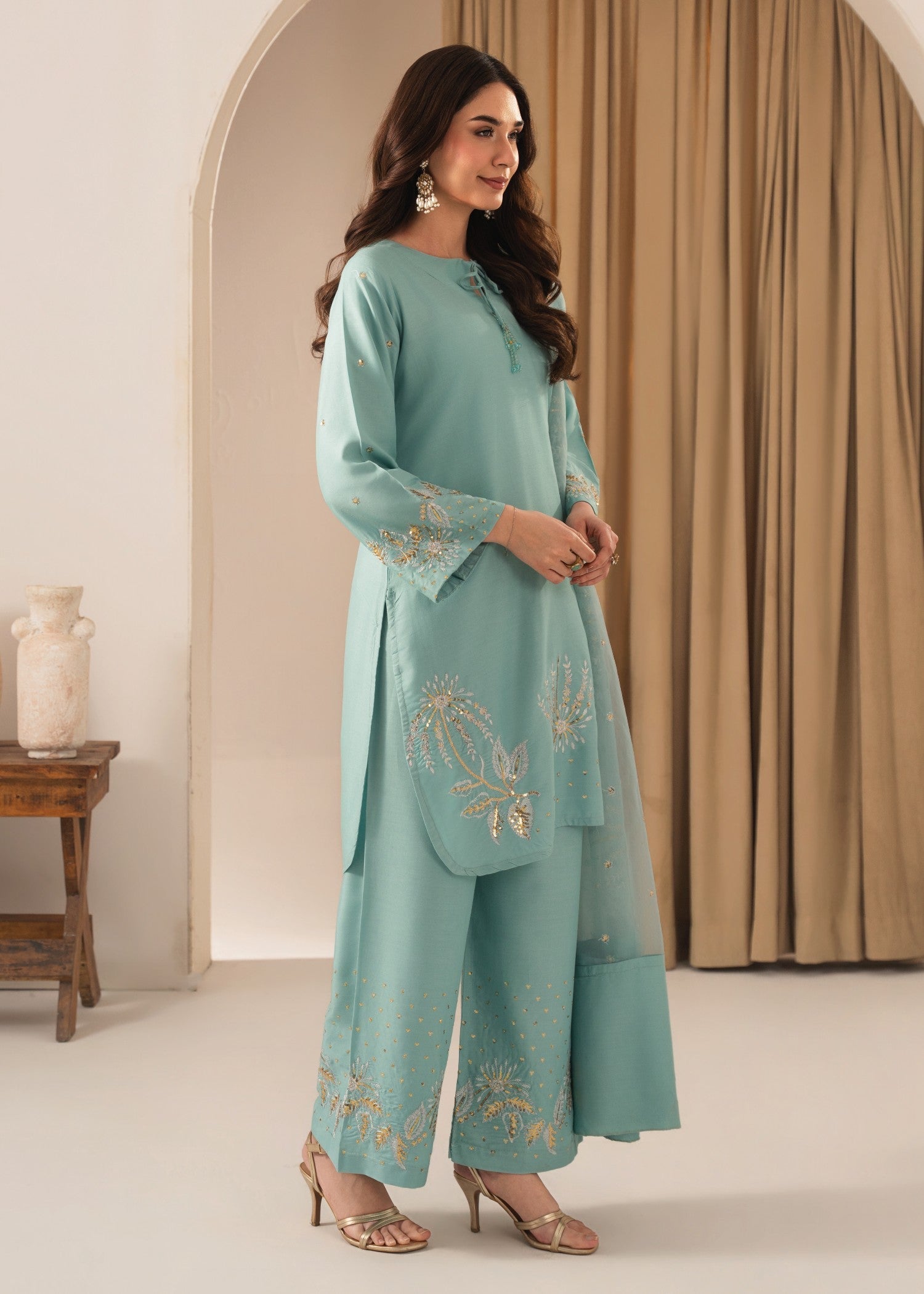 Tehzeeb Libas ZARNAB EMBROIDERED3PC