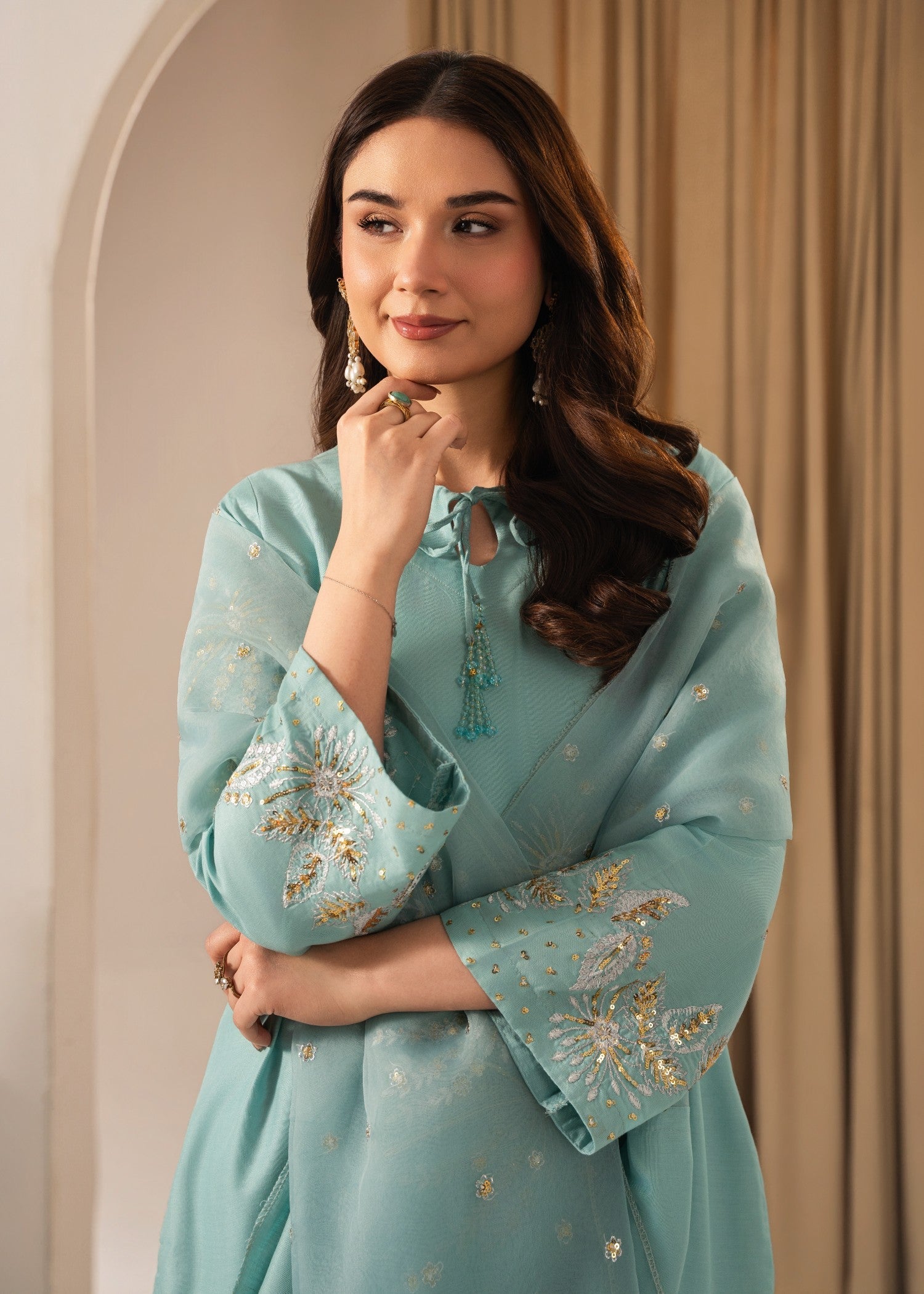 Tehzeeb Libas ZARNAB EMBROIDERED3PC