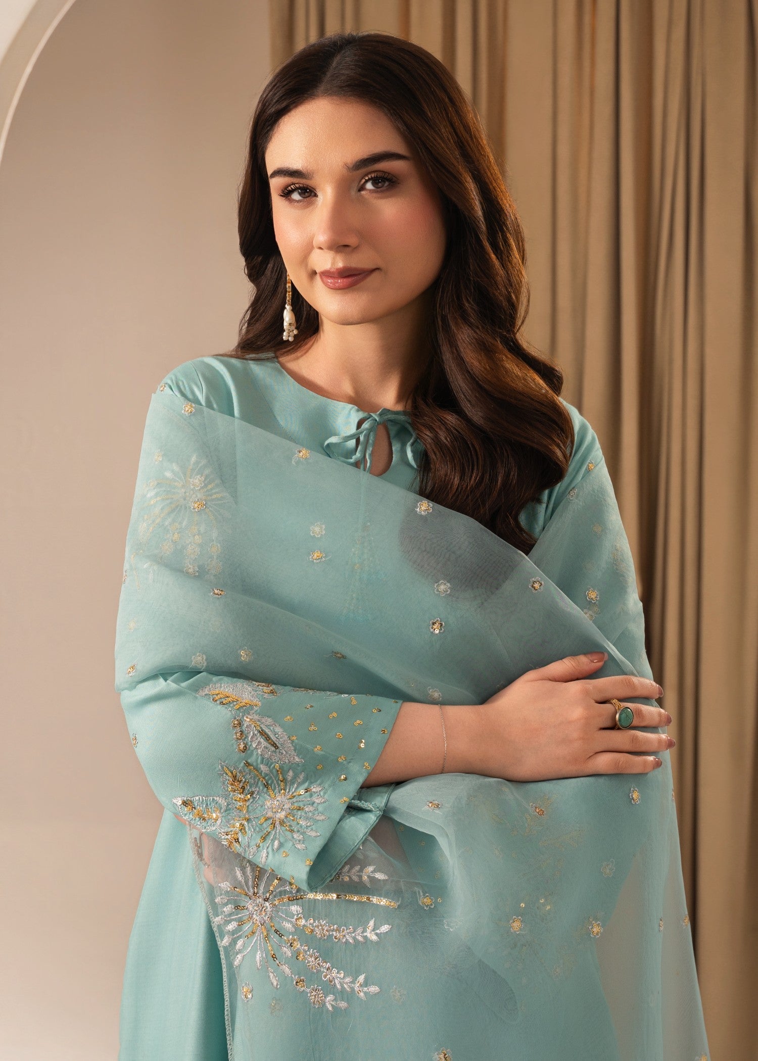 Tehzeeb Libas ZARNAB EMBROIDERED3PC