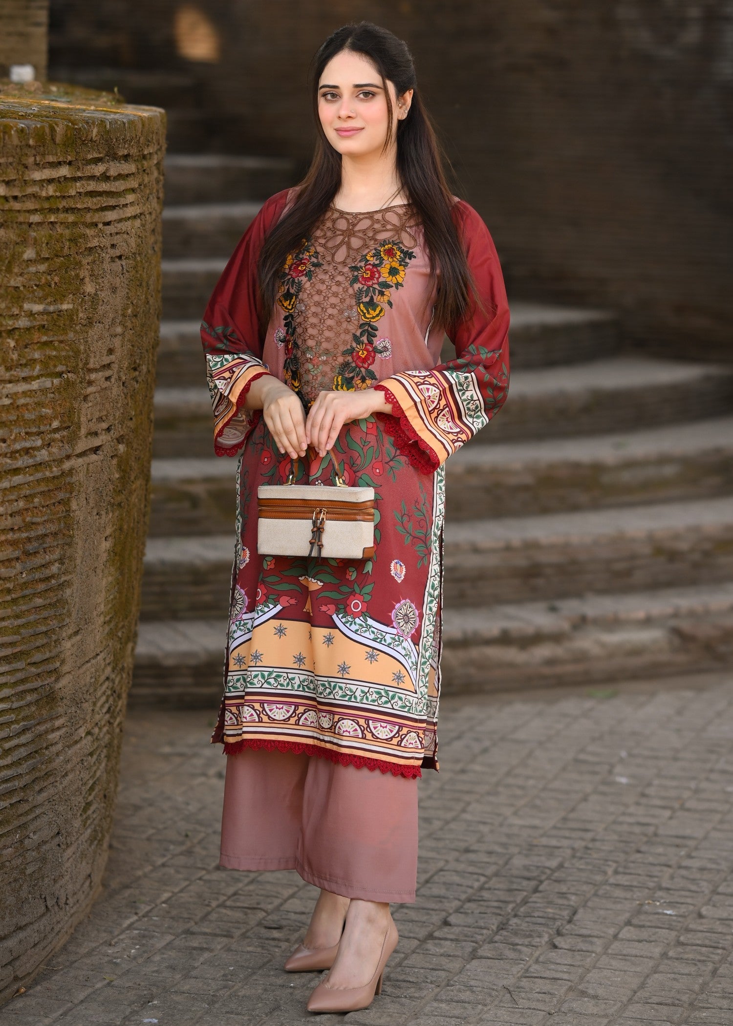Tehzeeb Libas RANIA EMBROIDERED 2PC