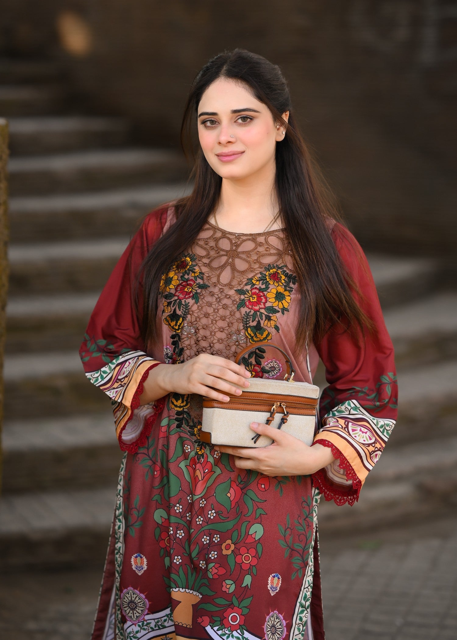 Tehzeeb Libas RANIA EMBROIDERED 2PC