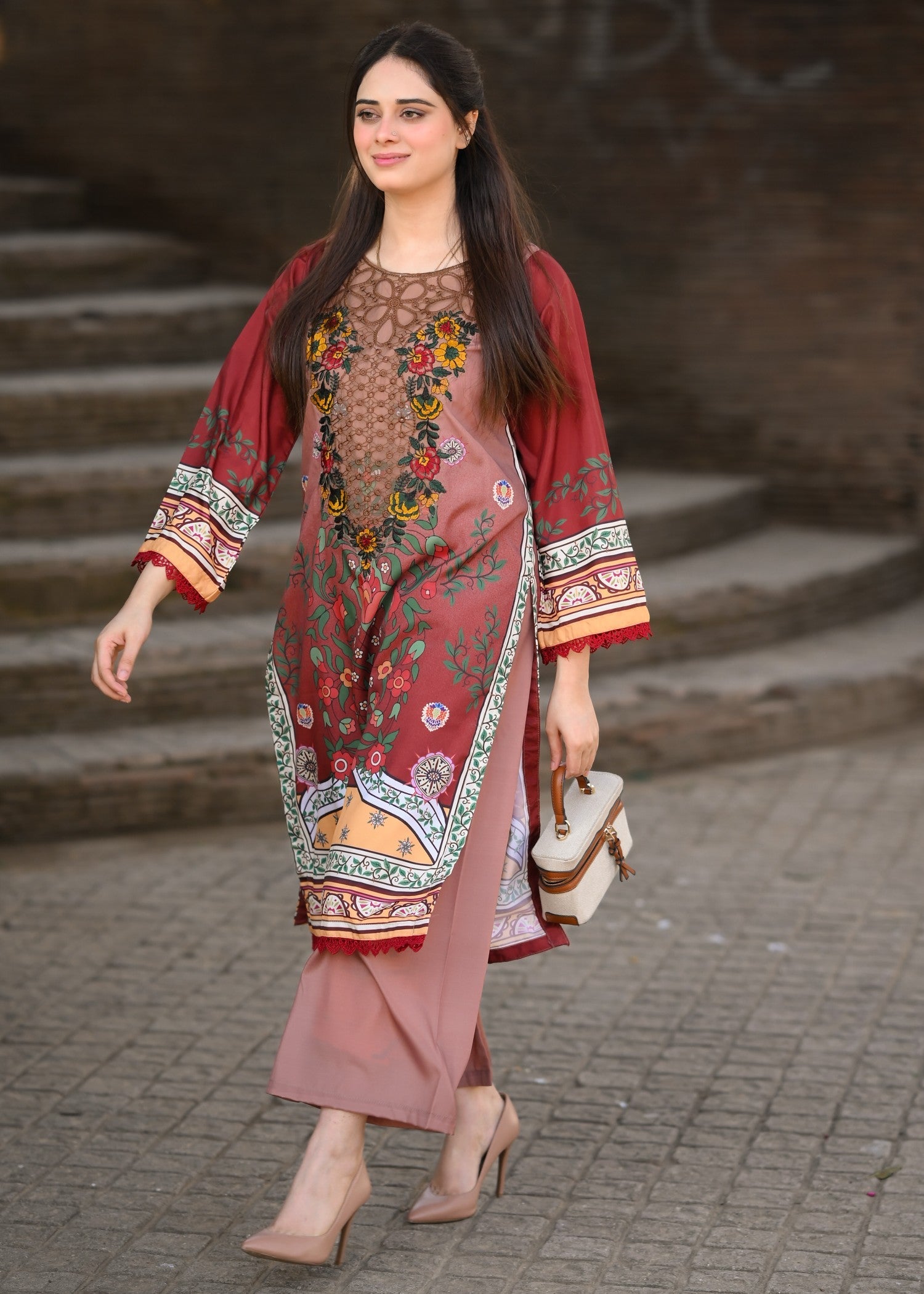 Tehzeeb Libas RANIA EMBROIDERED 2PC
