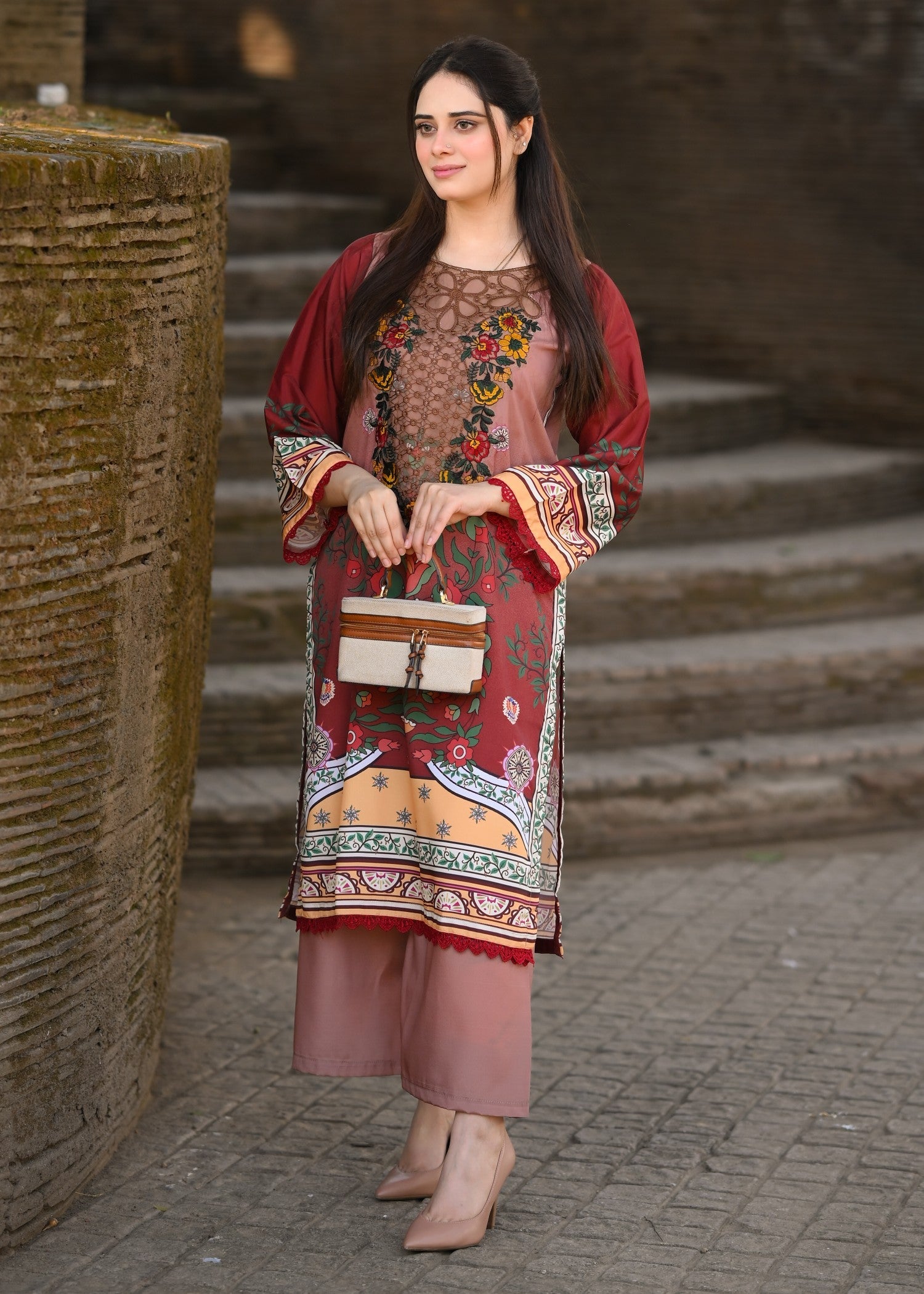 Tehzeeb Libas RANIA EMBROIDERED 2PC