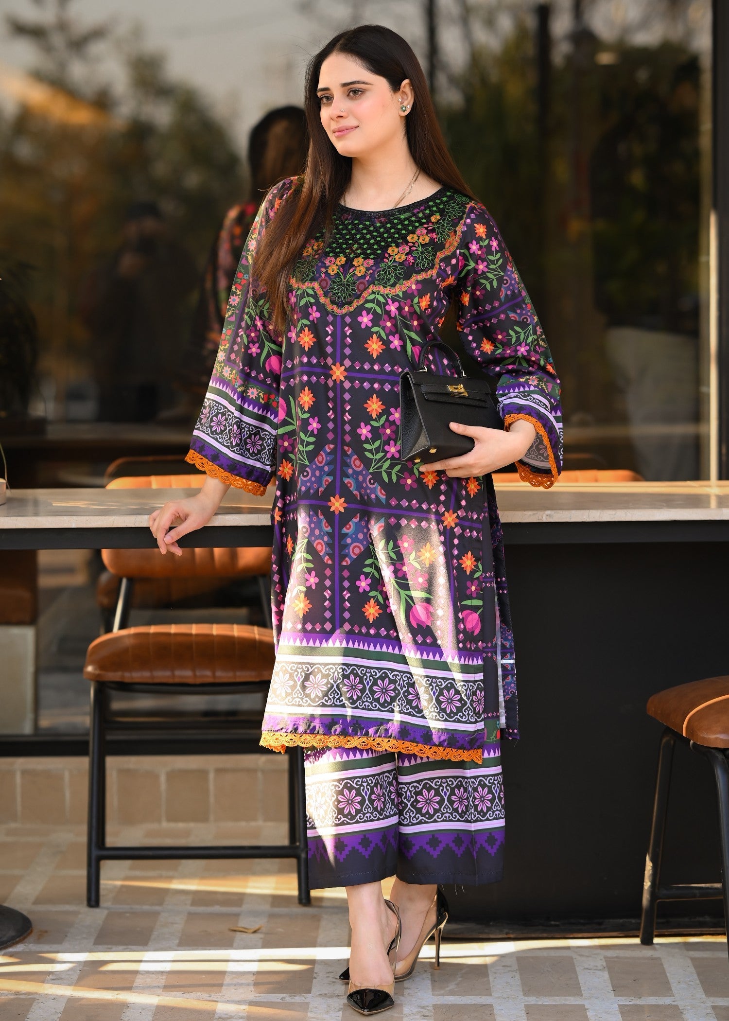 Tehzeeb Libas SAYA EMBROIDERED 2PC