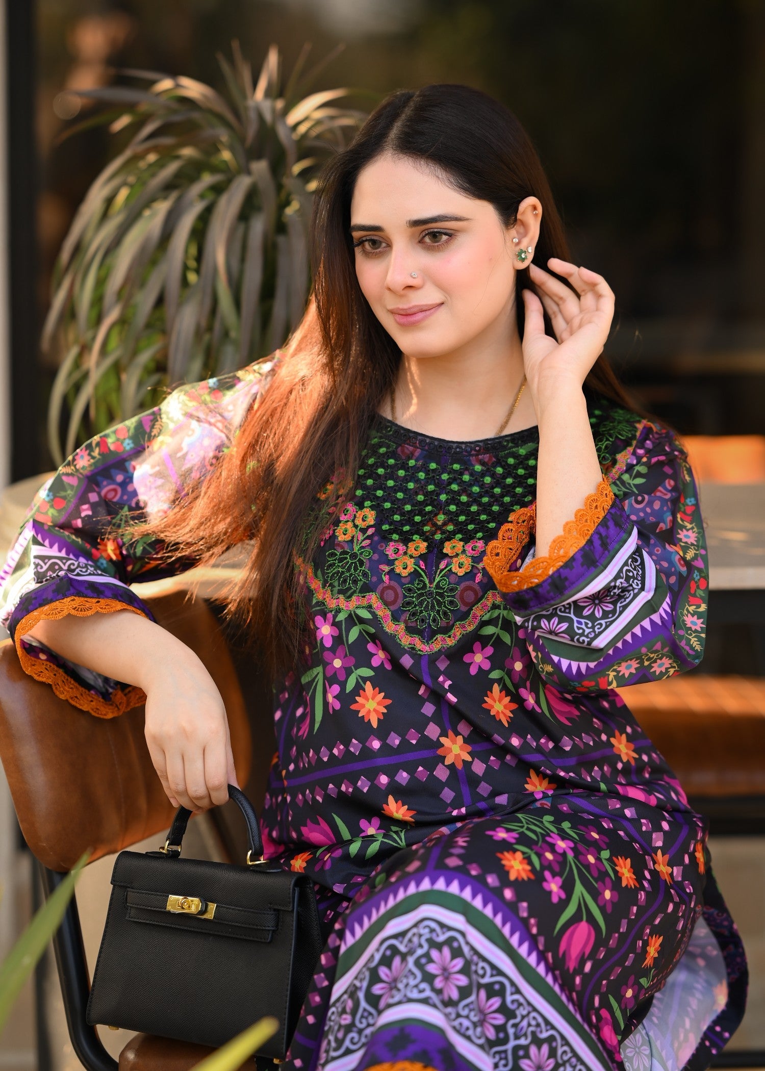 Tehzeeb Libas SAYA EMBROIDERED 2PC