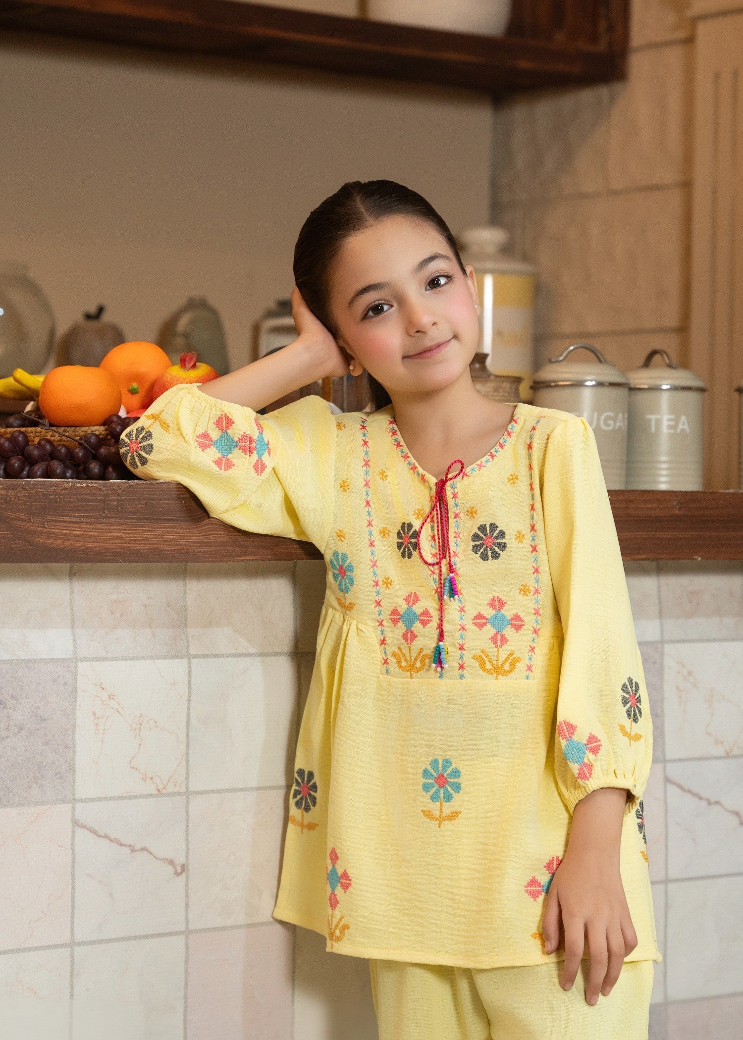 PASTEL-YELLOW-EMBROIDERED-KURTA-PANT-SET-FOR-GIRLS