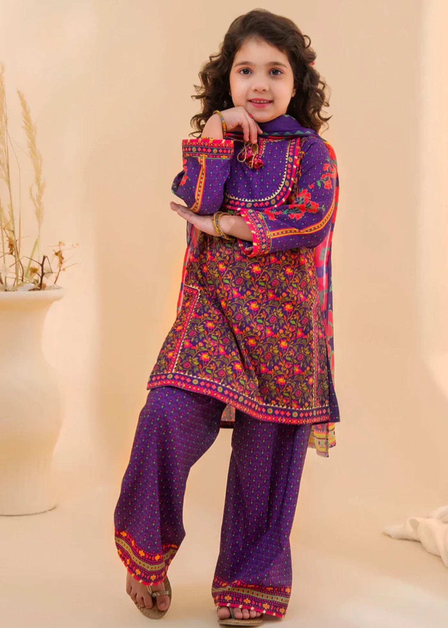 POLY-LAWN-DIGITAL-PRINTED-3-66 Pc Suit Indp