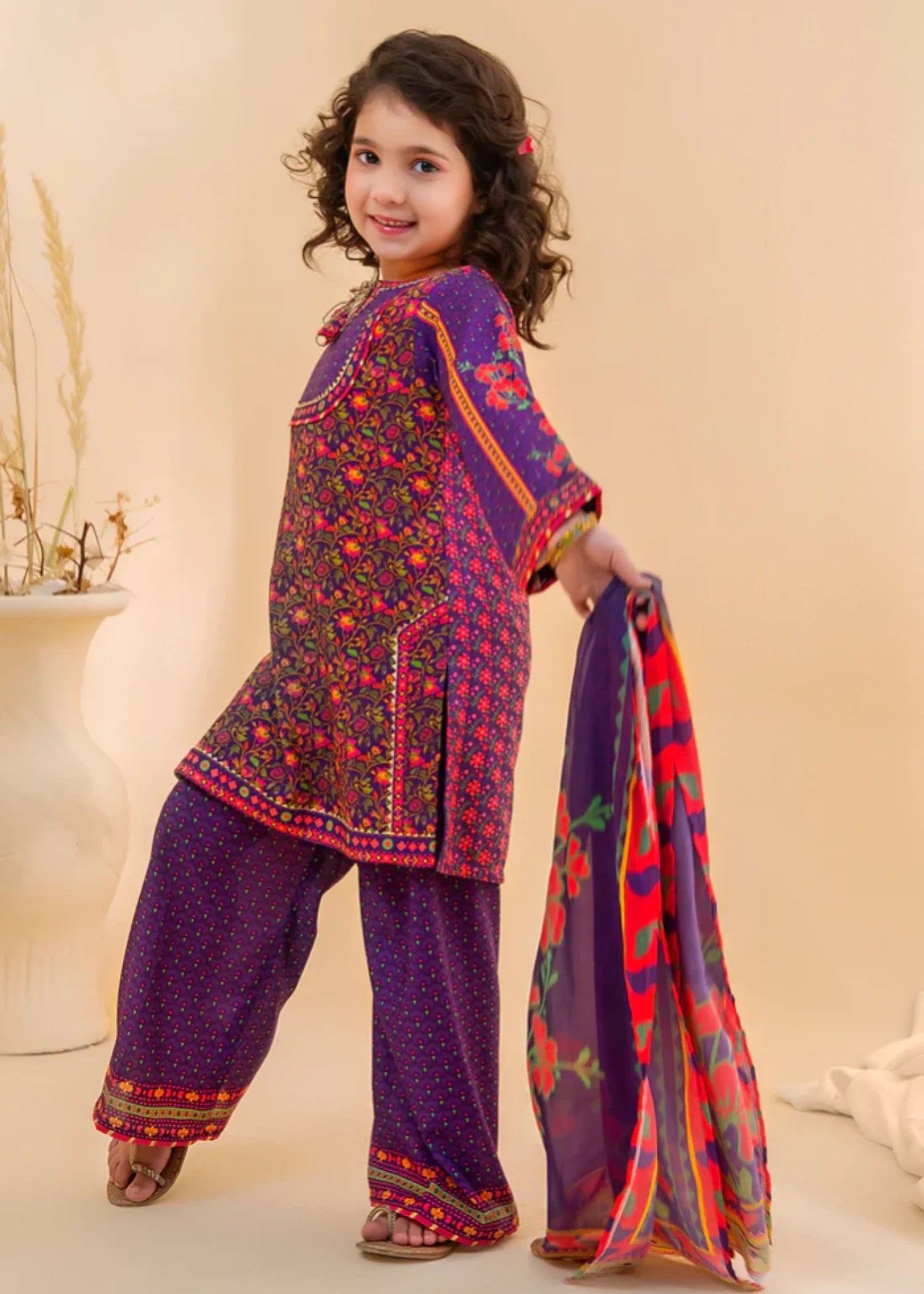 POLY-LAWN-DIGITAL-PRINTED-3-66 Pc Suit Indp