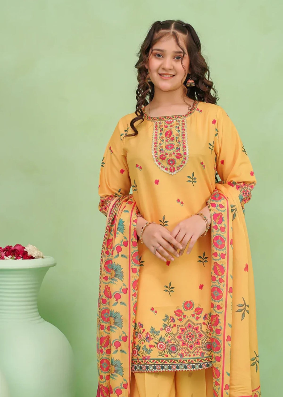 POLY-LAWN-DIGITAL-PRINTED-3-46-0 Pc Suit Corf