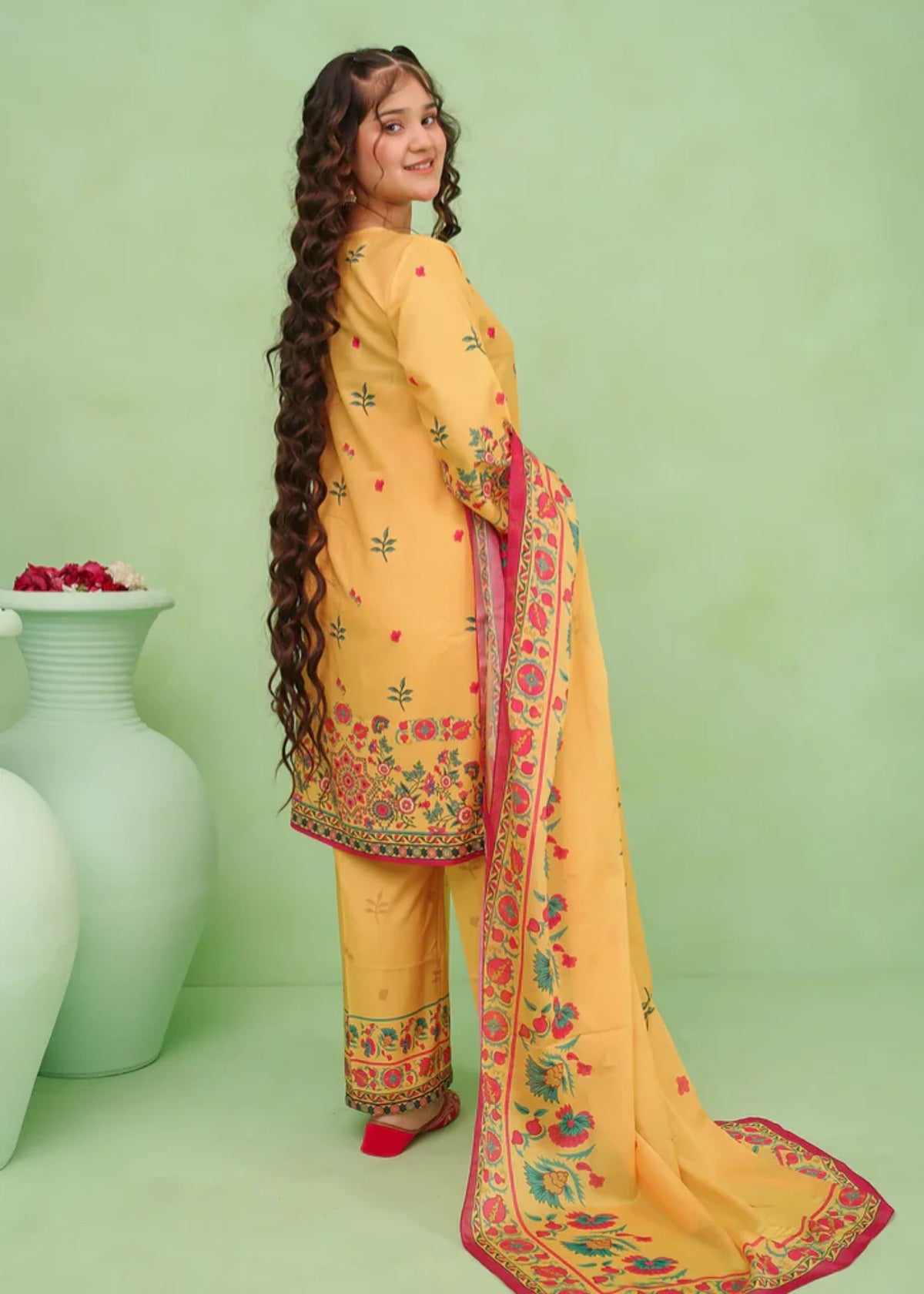 POLY-LAWN-DIGITAL-PRINTED-3-46-0 Pc Suit Corf