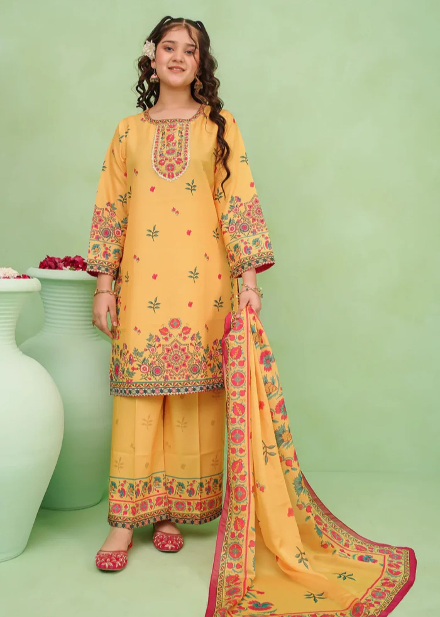 POLY-LAWN-DIGITAL-PRINTED-3-46-0 Pc Suit Corf
