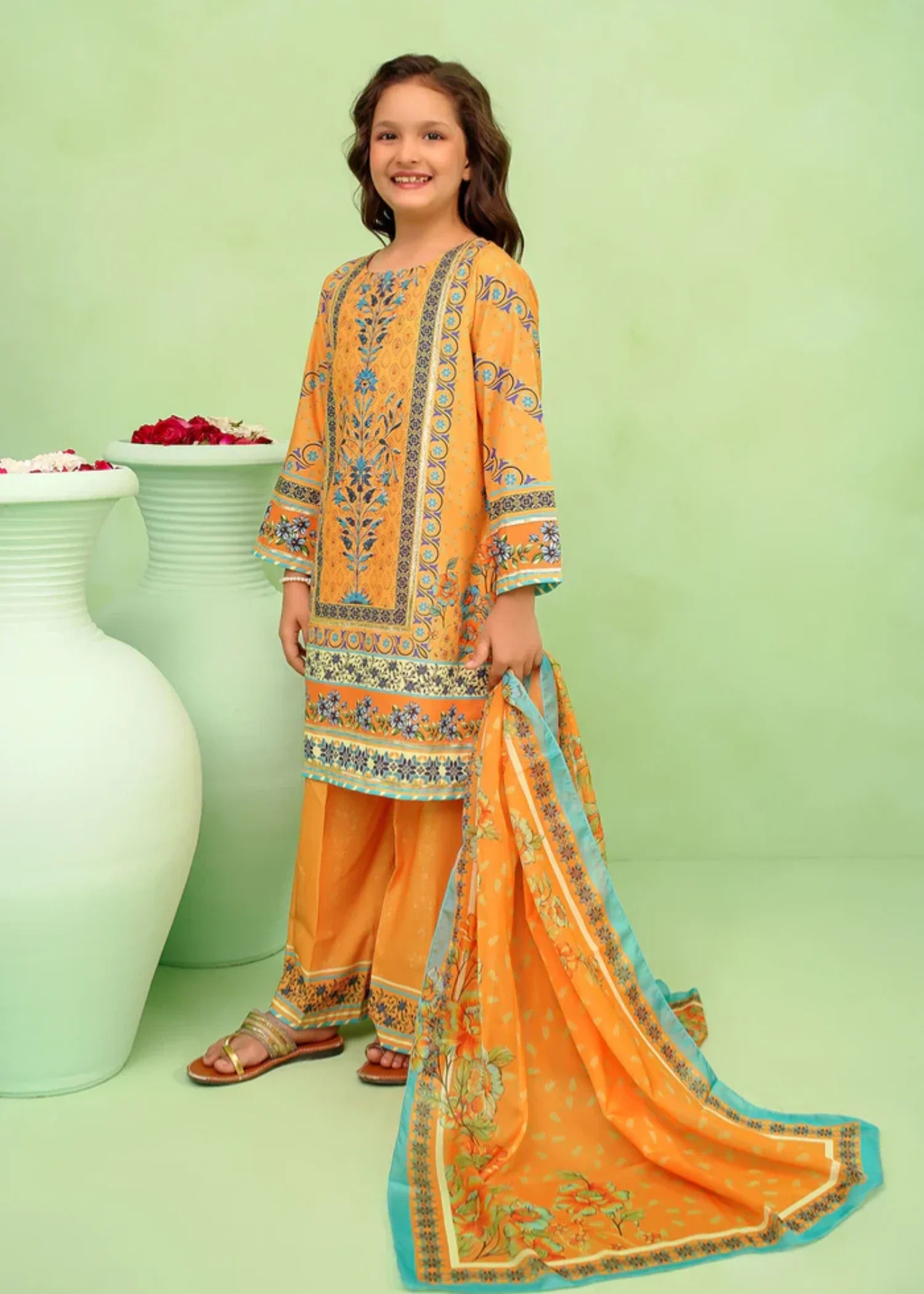 POLY-LAWN-DIGITAL-PRINTED-3-41-0 Pc Suit Corf