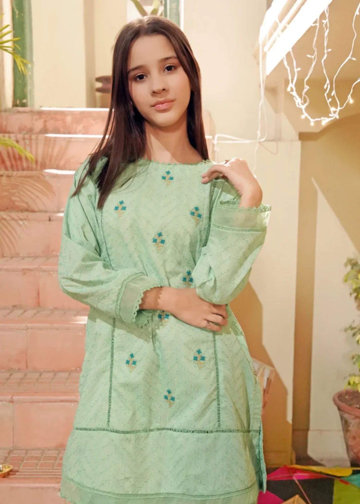 CHIKANKARI-EMBROIDERED-3-07 - Pc Suit Ck