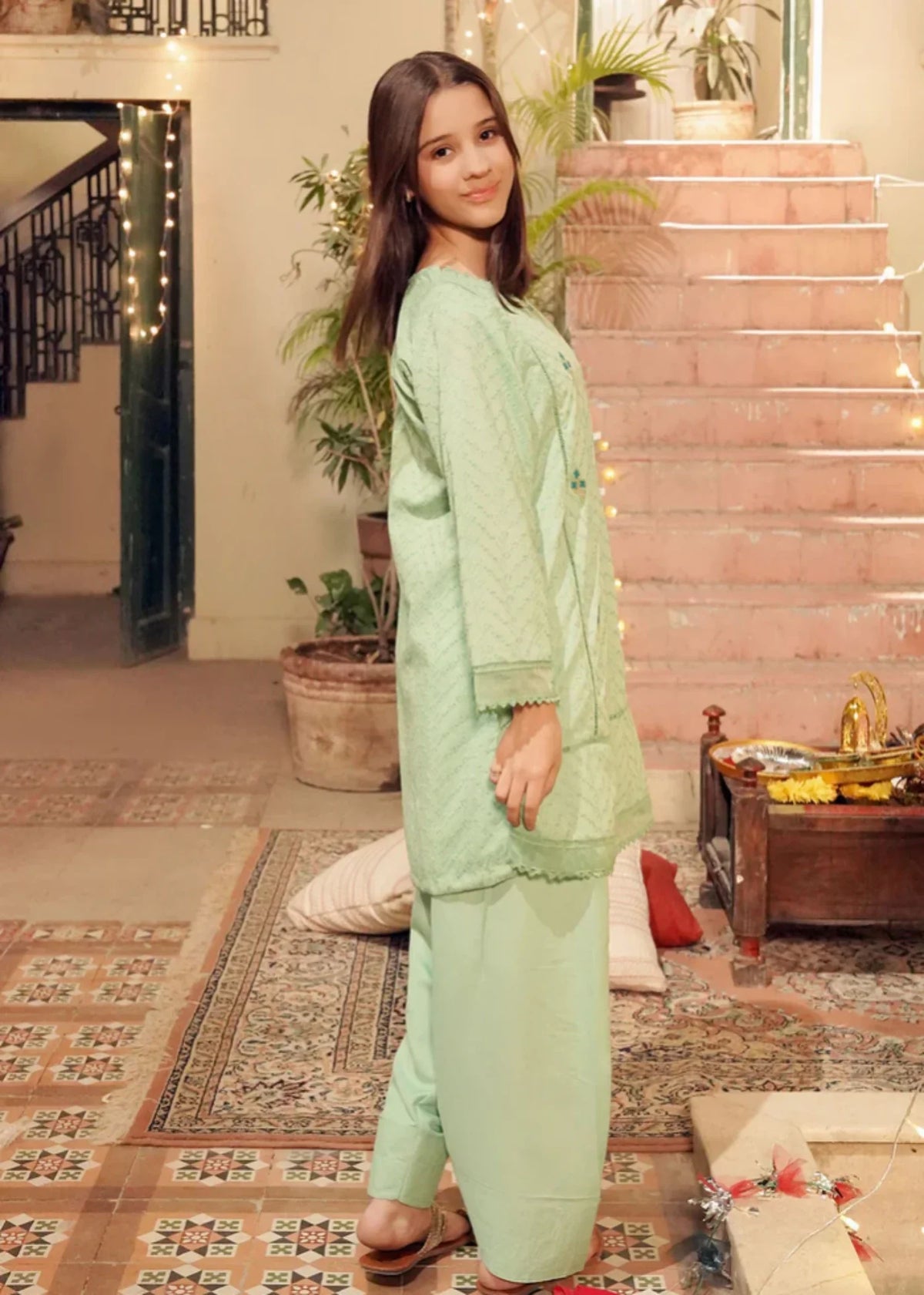 CHIKANKARI-EMBROIDERED-3-07 - Pc Suit Ck