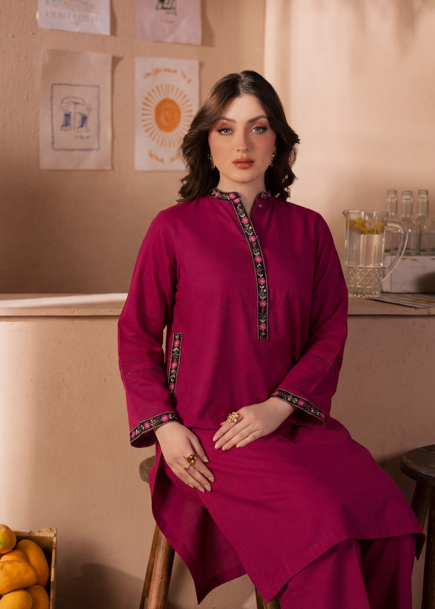 Sahibas By Mirza Sajal Maroon