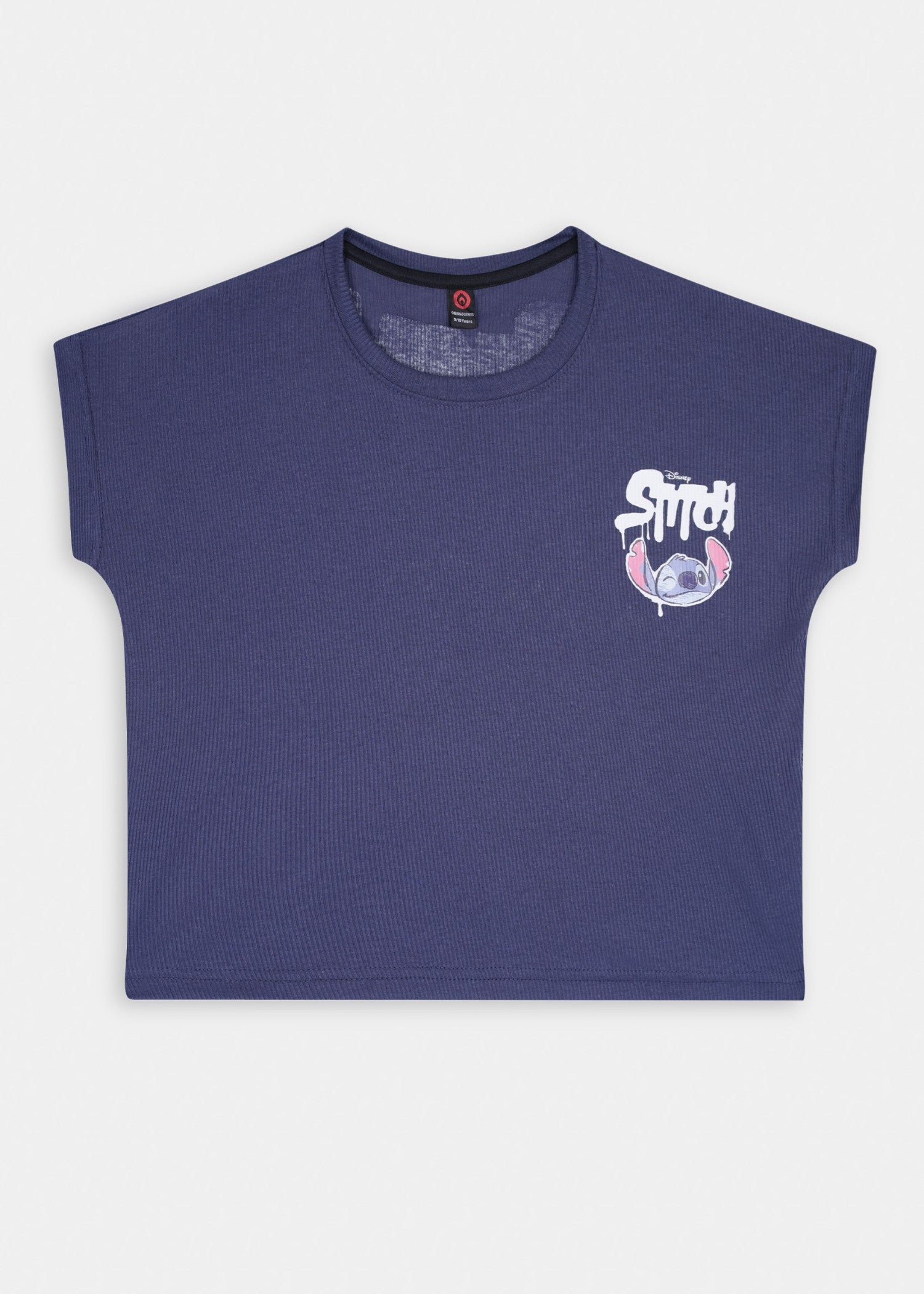 DISNEY-STITCH-GRAFFITI-STYLE-100 - Cotton Boxy Fit Tee Wide Leg Pants Set