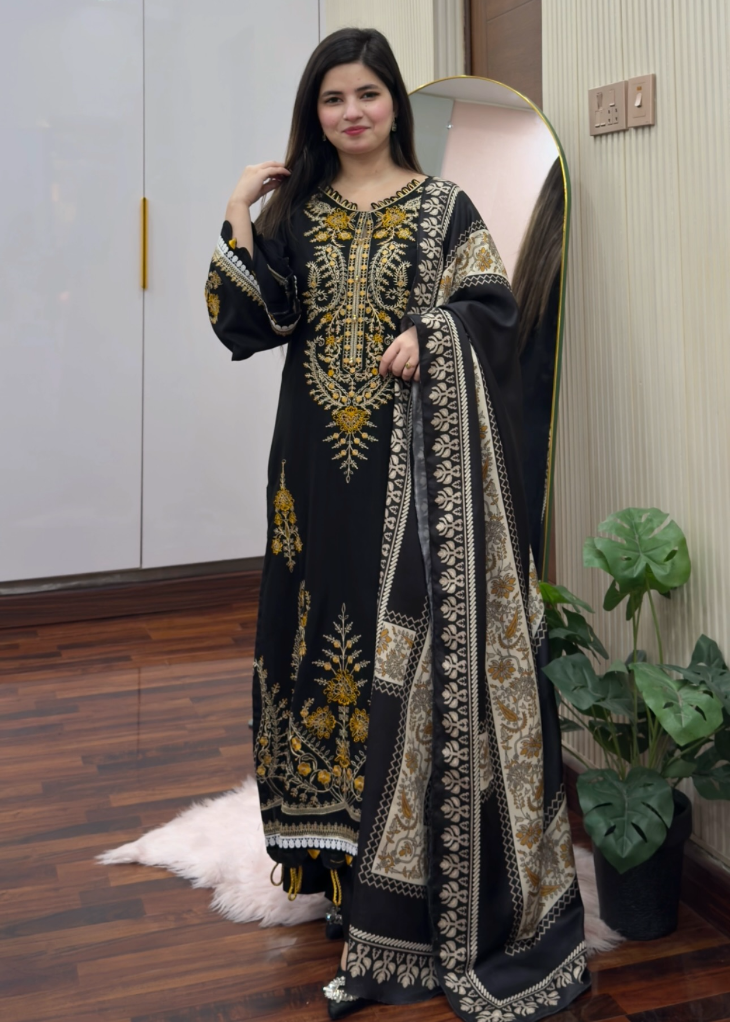 Tehzeeb Libas PAYAL EMBROIDERED 3PC