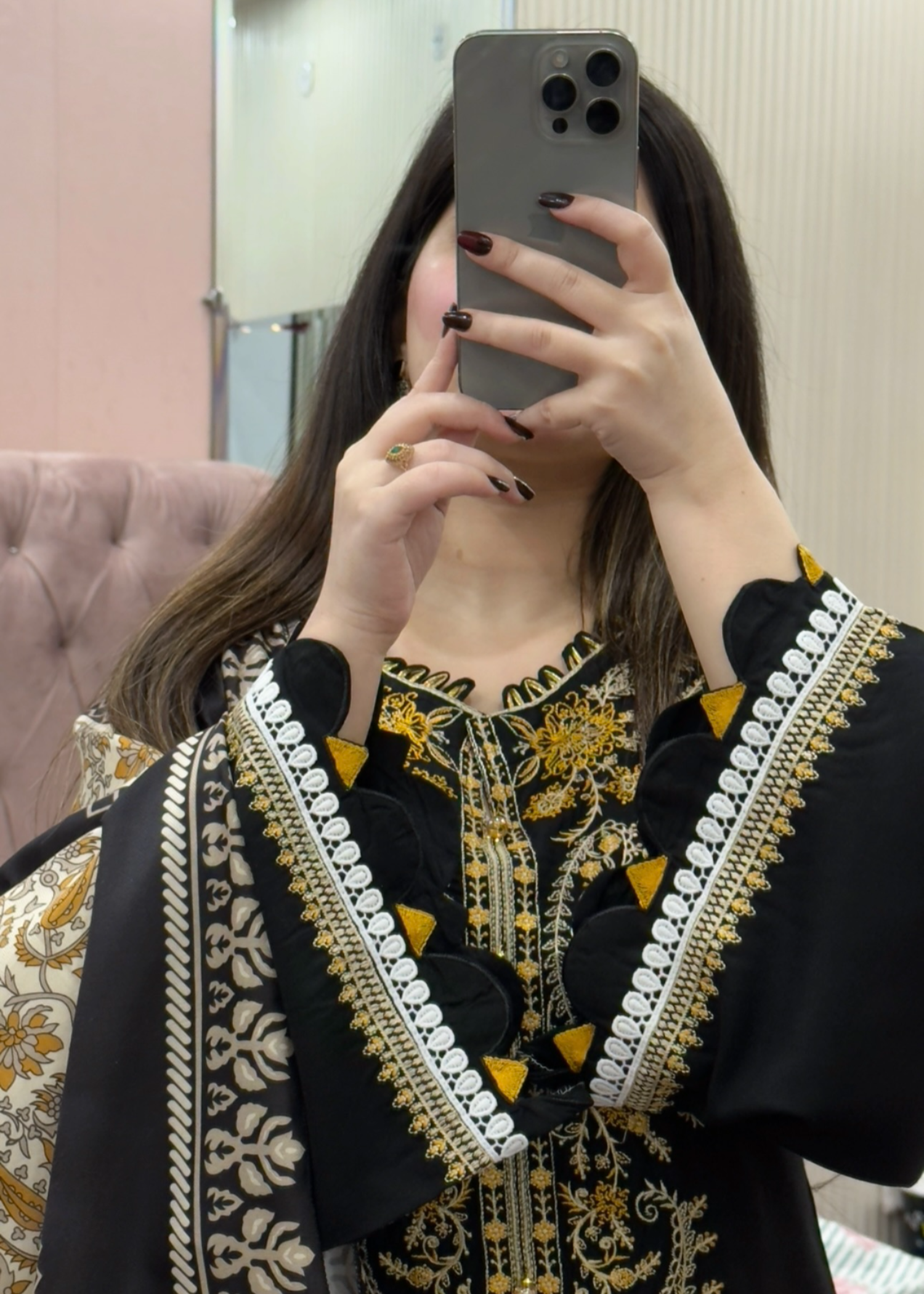 Tehzeeb Libas PAYAL EMBROIDERED 3PC