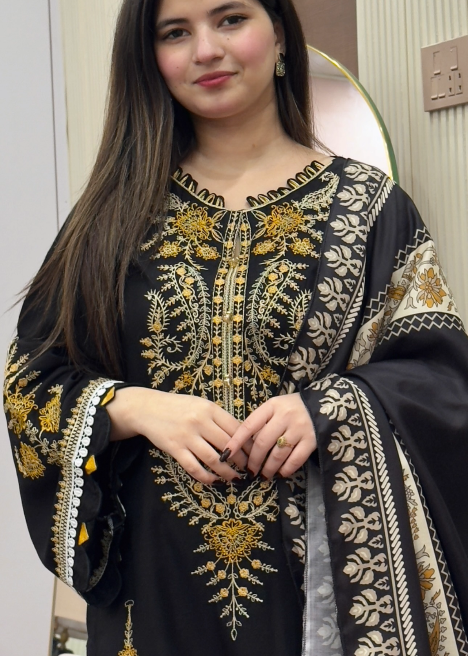 Tehzeeb Libas PAYAL EMBROIDERED 3PC
