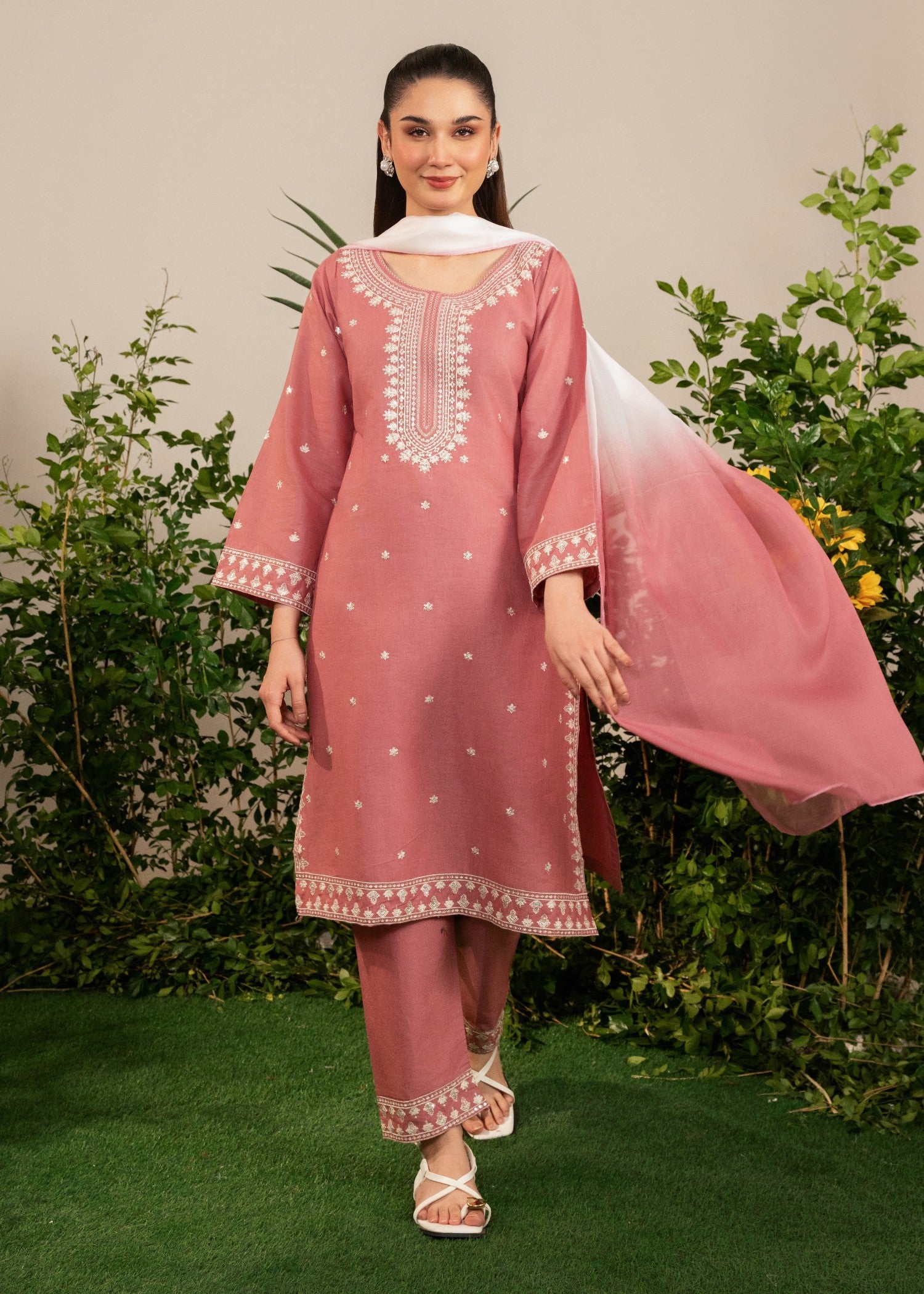 Tehzeeb Libas BARBIEE EMBROIDERED 3PC