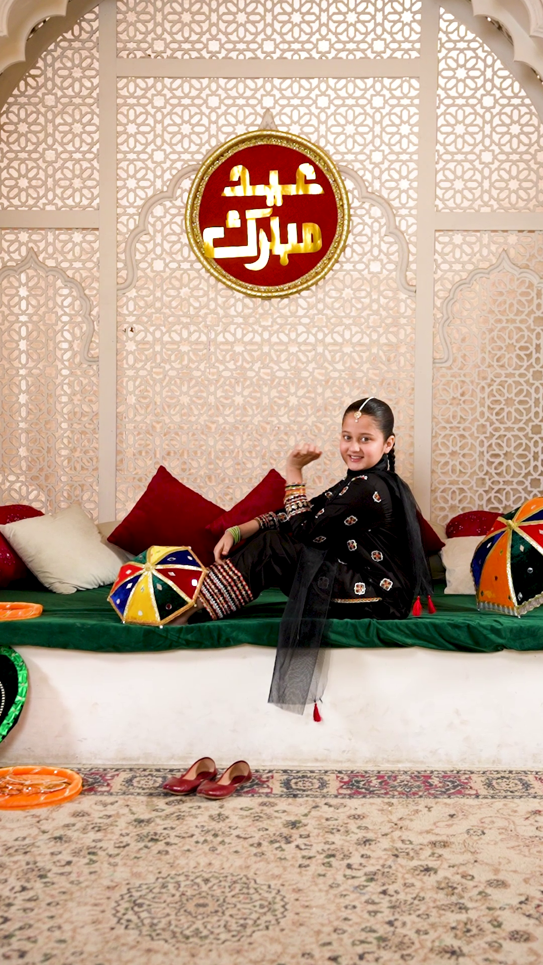 GIRLS-BLACK-COTTON-SEQUIN-EMBROIDERED-ETHNIC-SUIT-WITH-NET-DUPATTA-FESTIVE-PARTY-WEAR