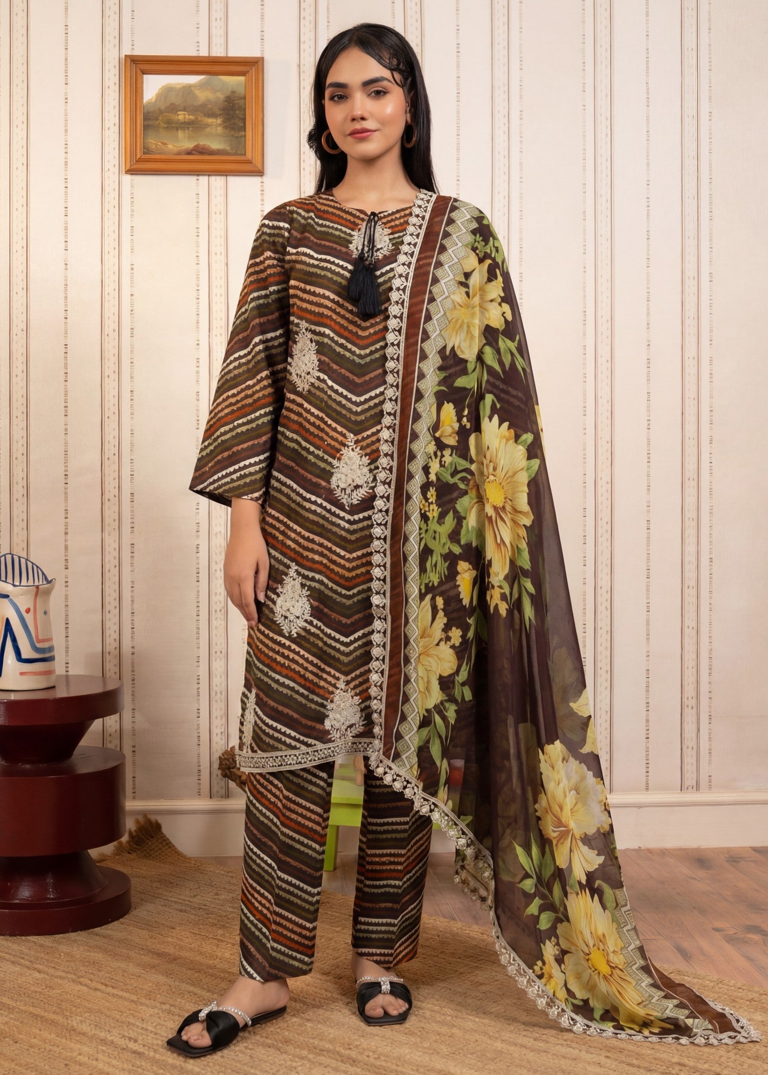 Sahibas By Mirza Light Brown