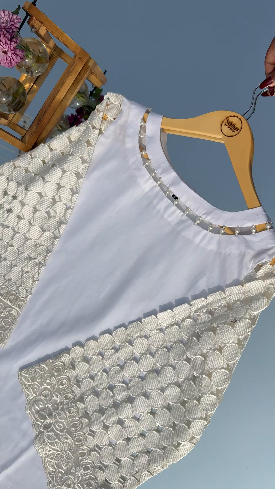 Lawn Kurta Set in White