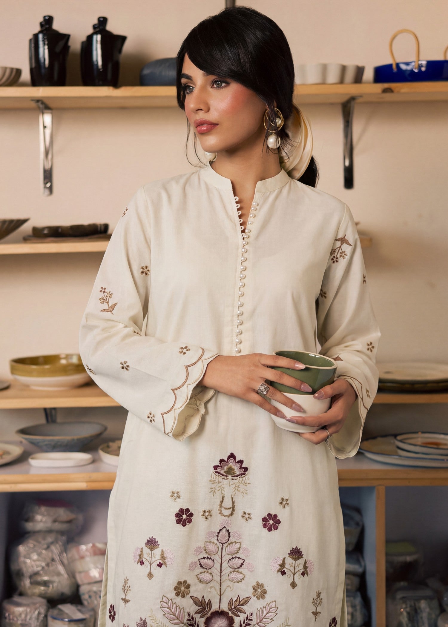 Sahibas By Mirza Nebula Off White