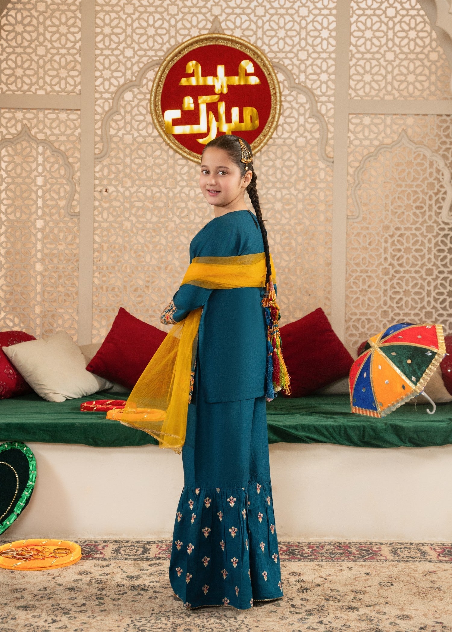 GIRLS-FESTIVE-TEAL-EMBROIDERED-GHARARA-SET