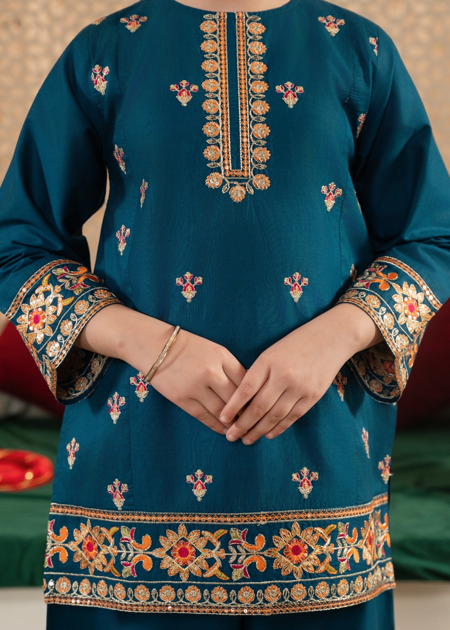 GIRLS-FESTIVE-TEAL-EMBROIDERED-GHARARA-SET