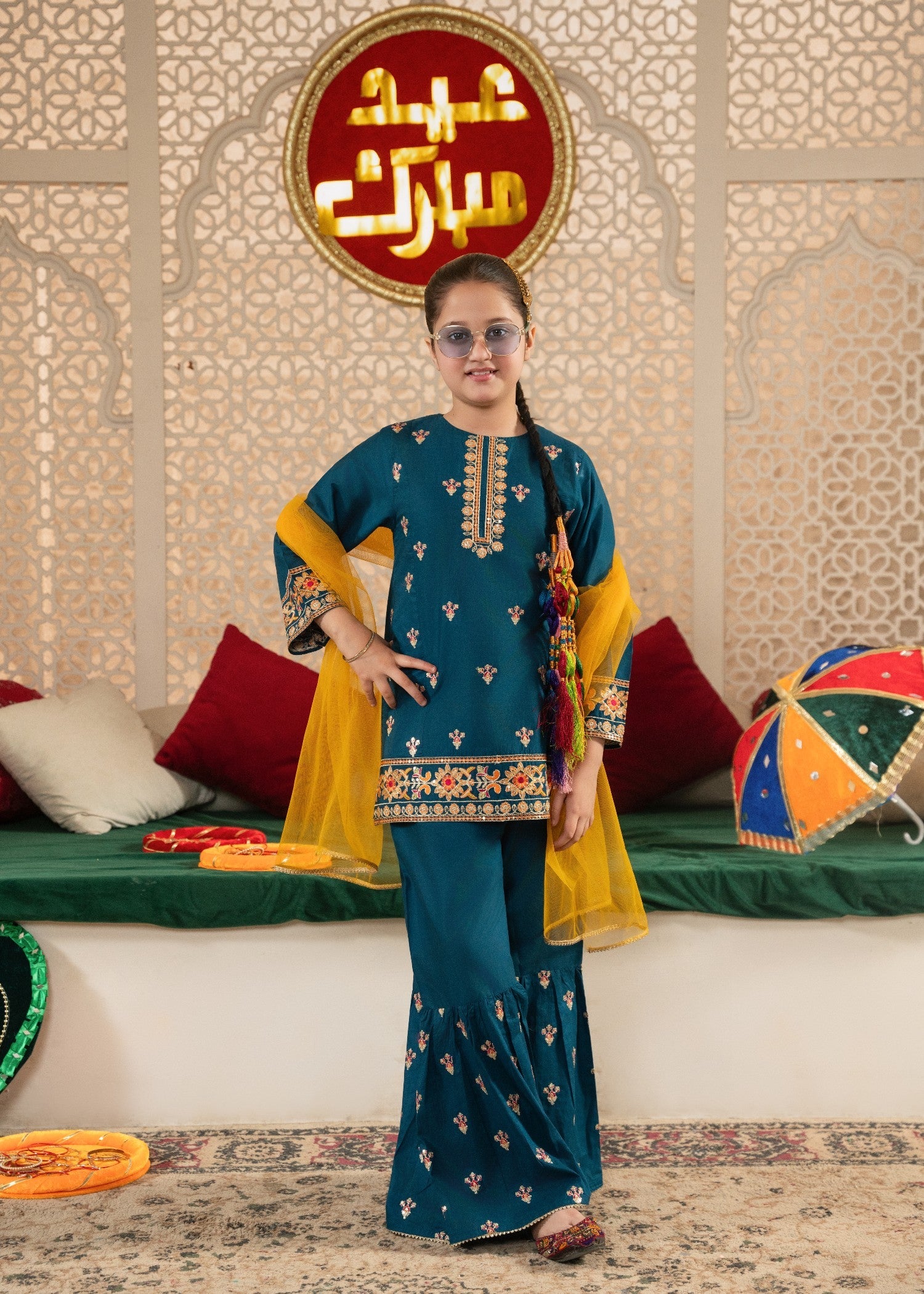 GIRLS-FESTIVE-TEAL-EMBROIDERED-GHARARA-SET