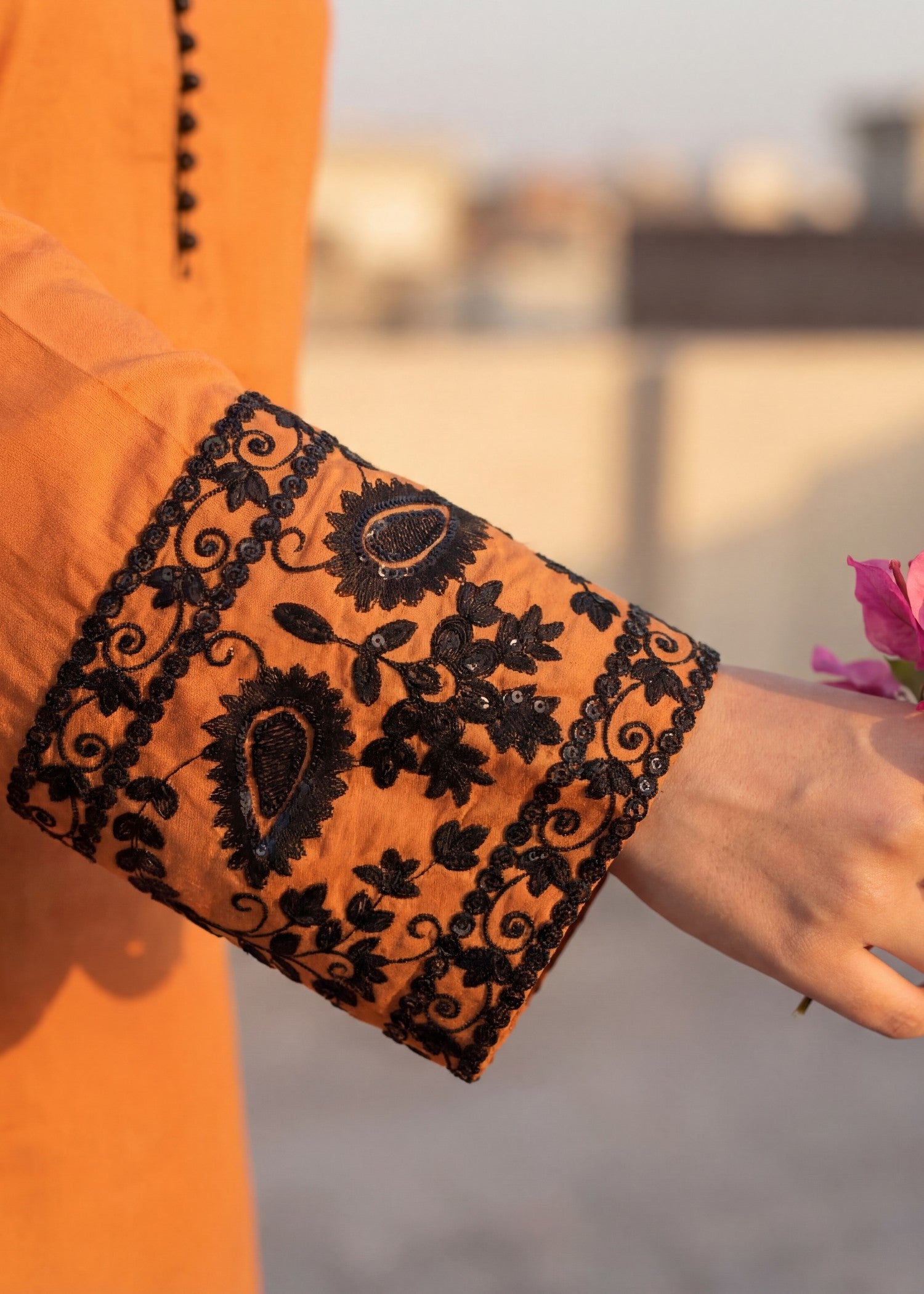 Sahibas By Mirza Madiha - Orange