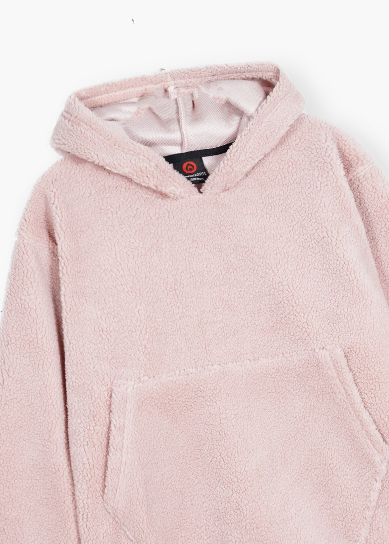 TEA-PINK-TEDDY-FUR-HOODIE-ULTRA-SOFT-COZY-WINTER-WEAR