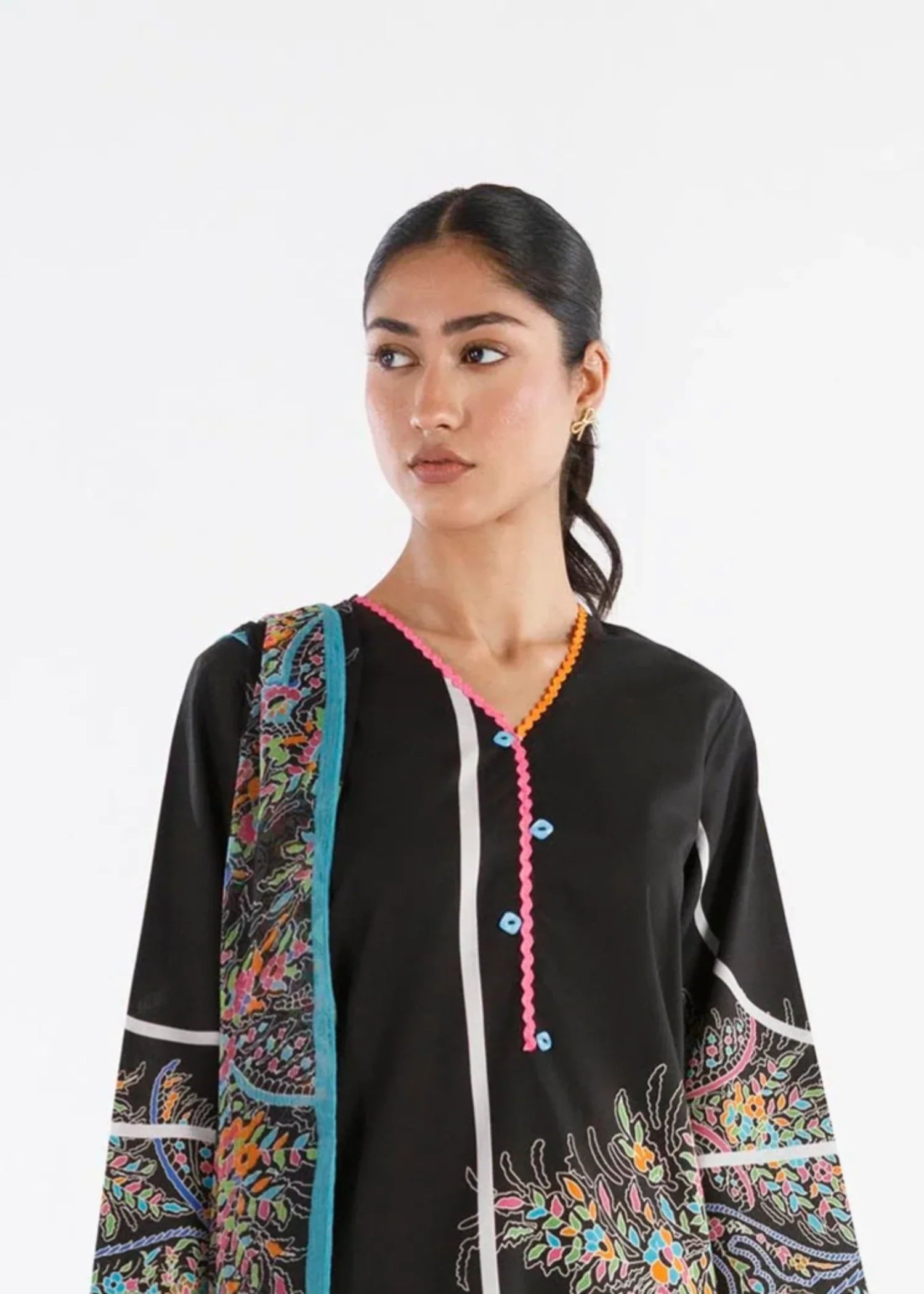 Sana Safinaz Stitched Printed Lawn Suit - SS26MHY104BP3