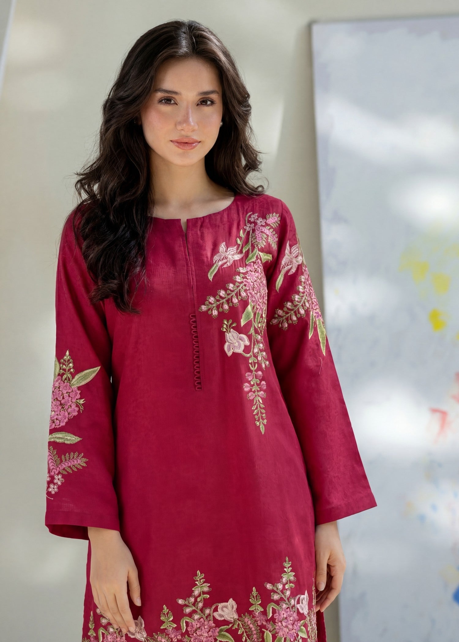 Sahibas By Mirza Orwiya - Maroon