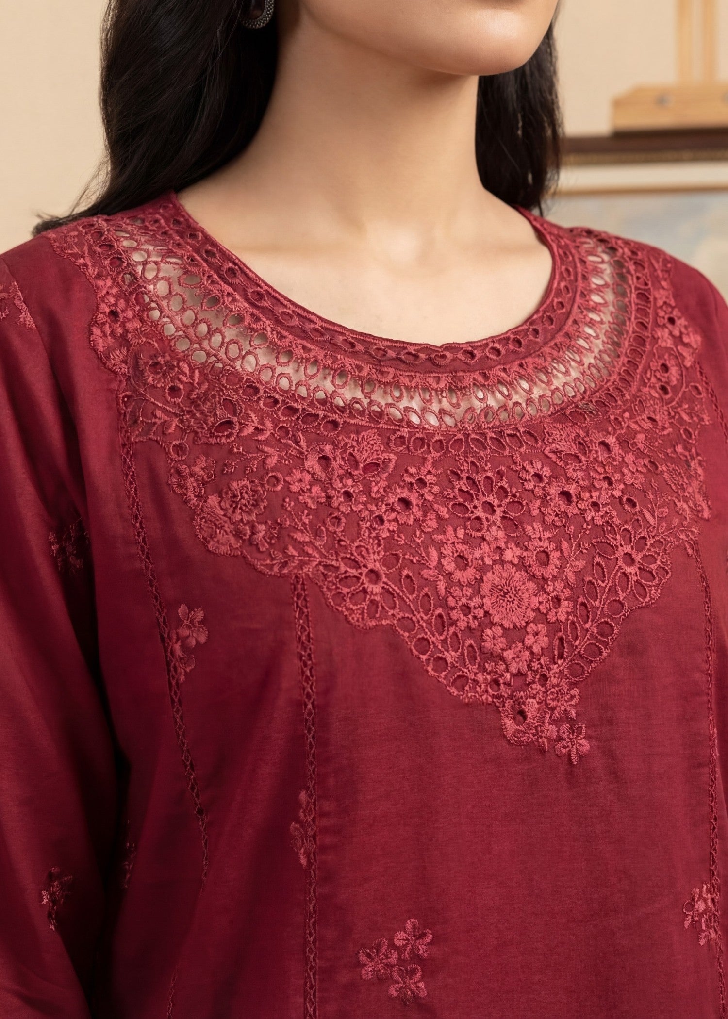 Sahibas By Mirza Namar - Maroon