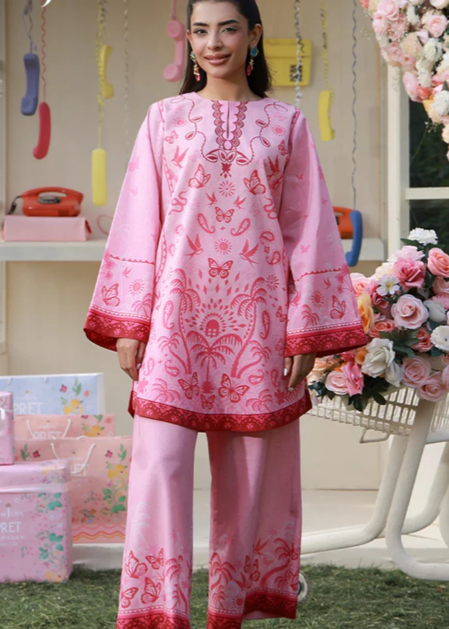 AJPB-277-2PCS Printed Lawn Stitched