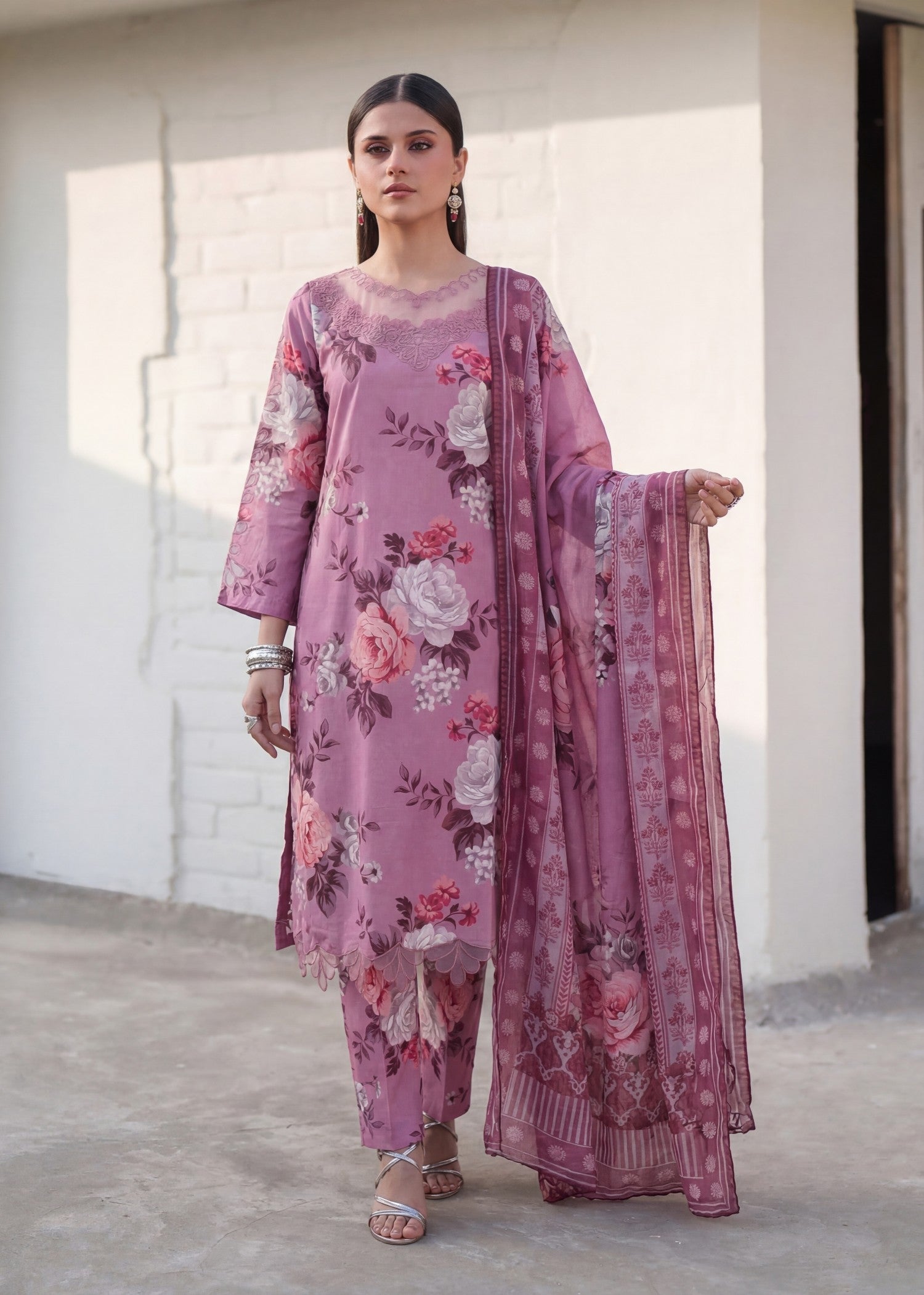 Sahibas By Mirza Courage - Pink