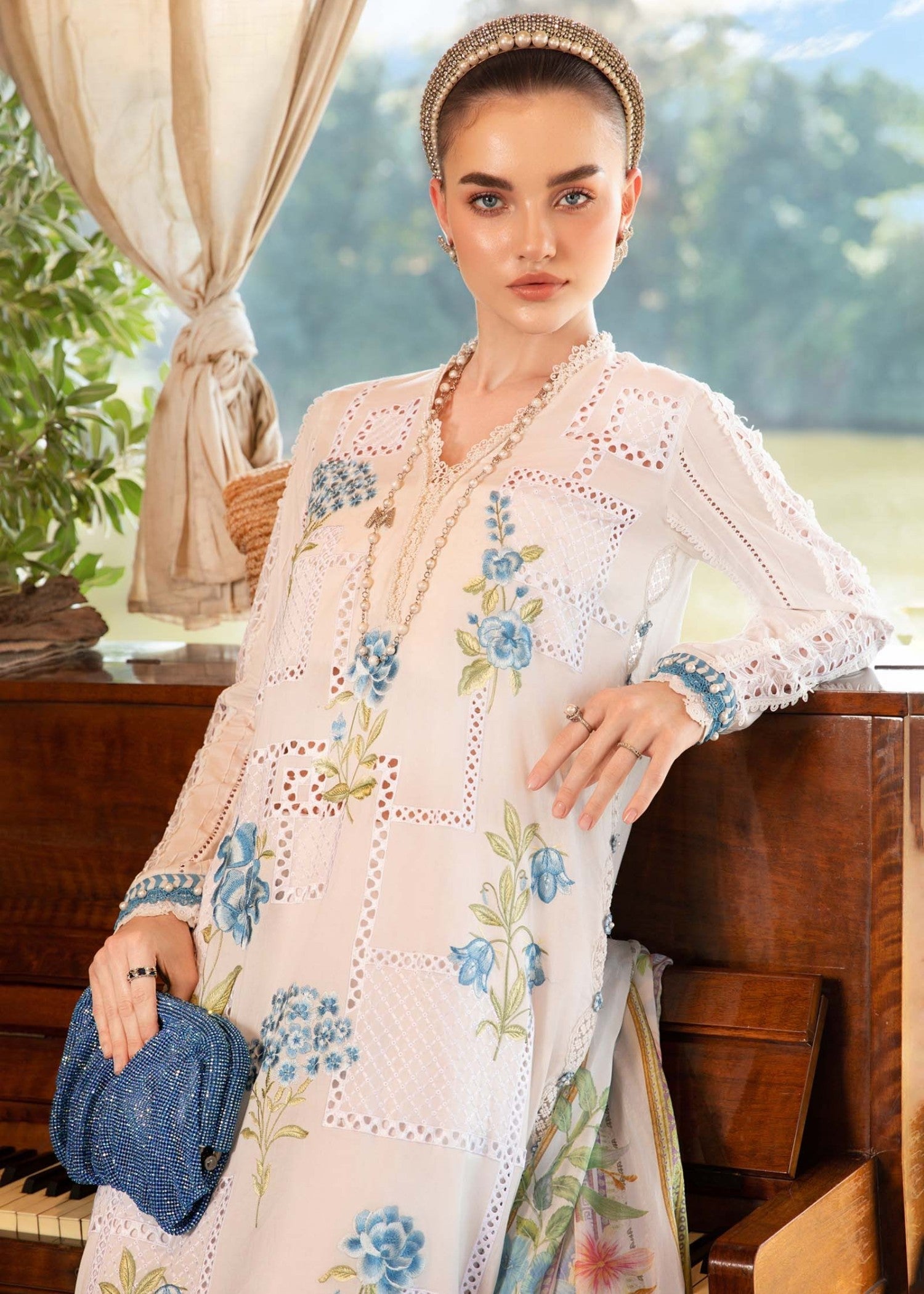 Maria B Stitched MPT-2501-A Maria B Stitched