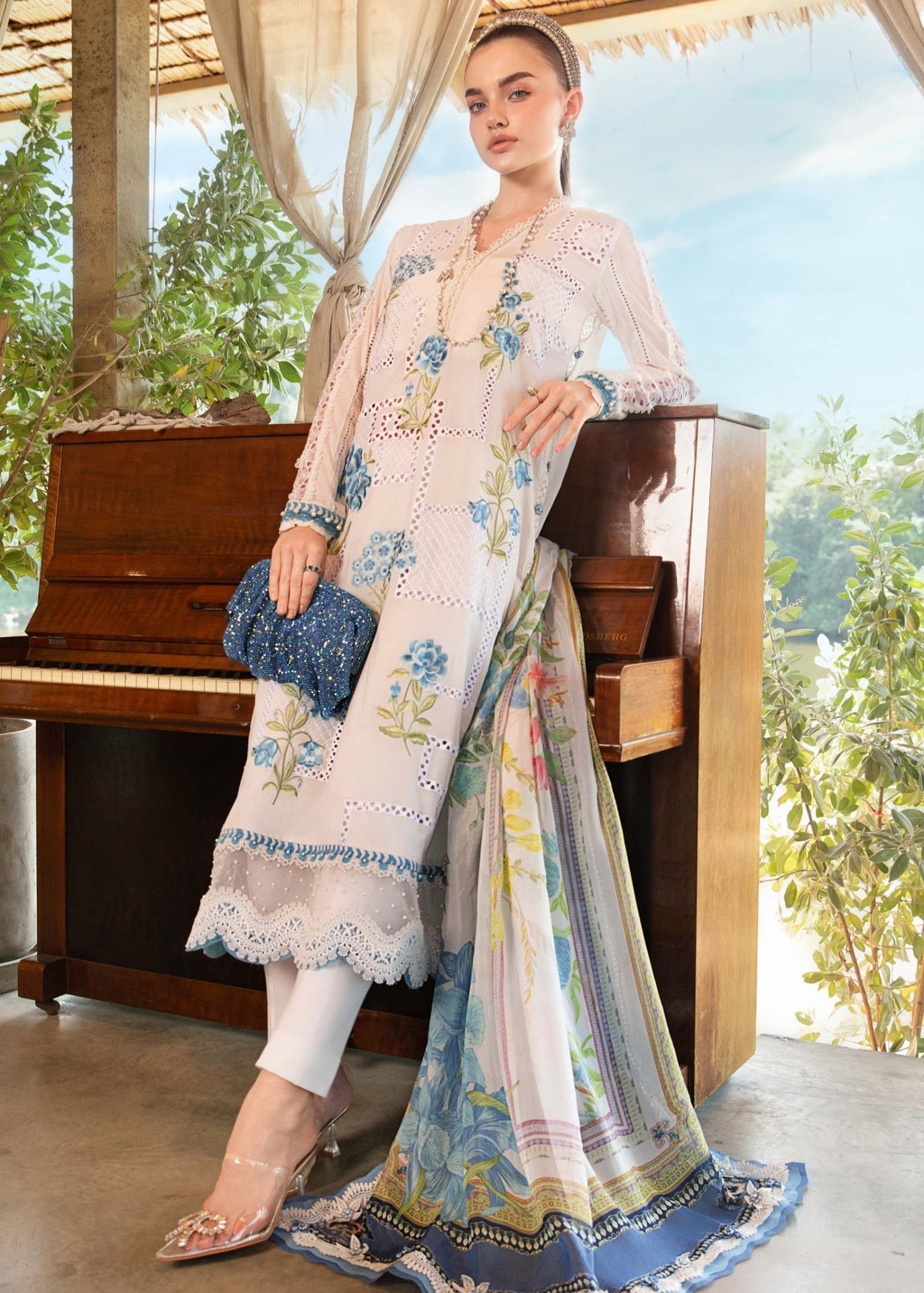 Maria B Stitched MPT-2501-A Maria B Stitched