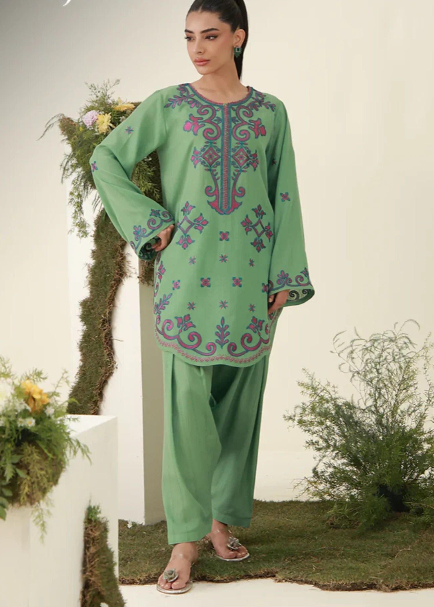 Asim Jofa AJPB-307 Embroidered Dobby Stitched 2pcs