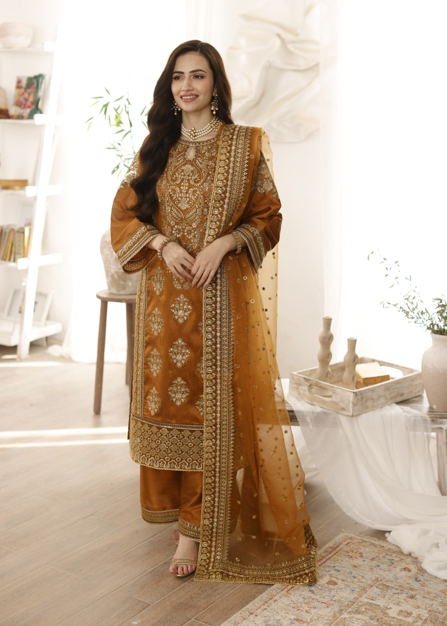 Mohagni MGS-06 AABROO 3PC Raw Silk STITCHED