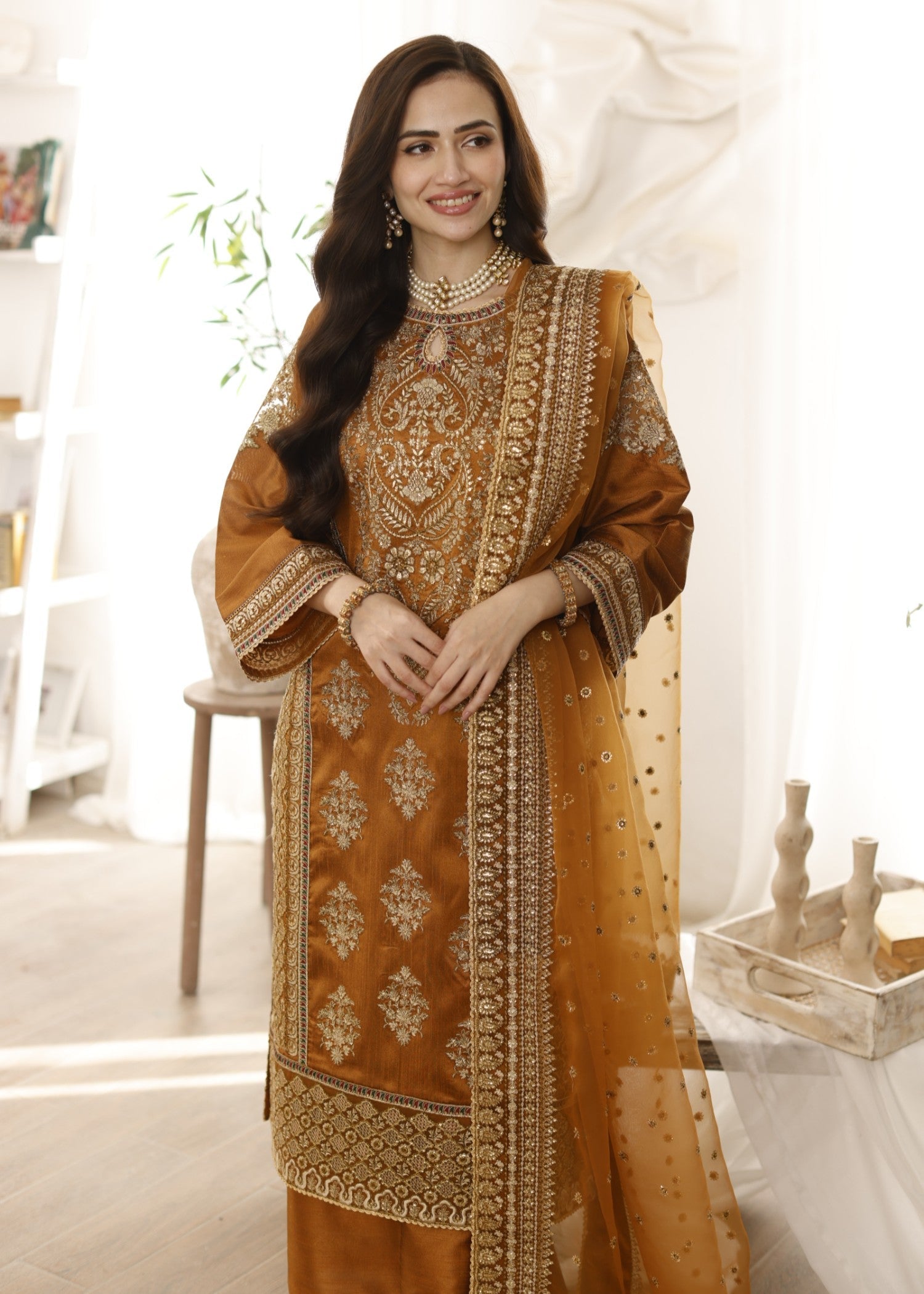 Mohagni MGS-06 AABROO 3PC Raw Silk STITCHED
