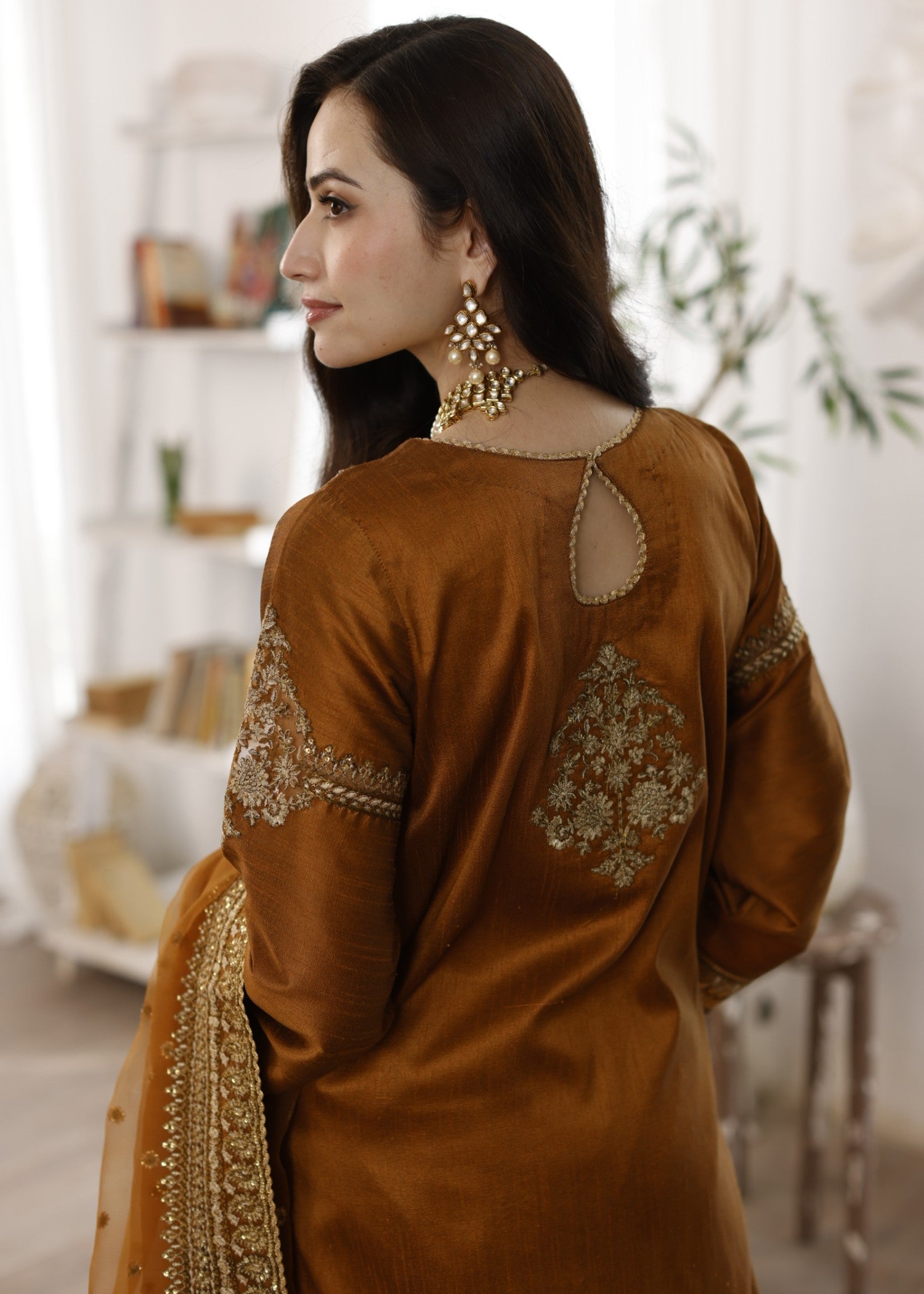 Mohagni MGS-06 AABROO 3PC Raw Silk STITCHED