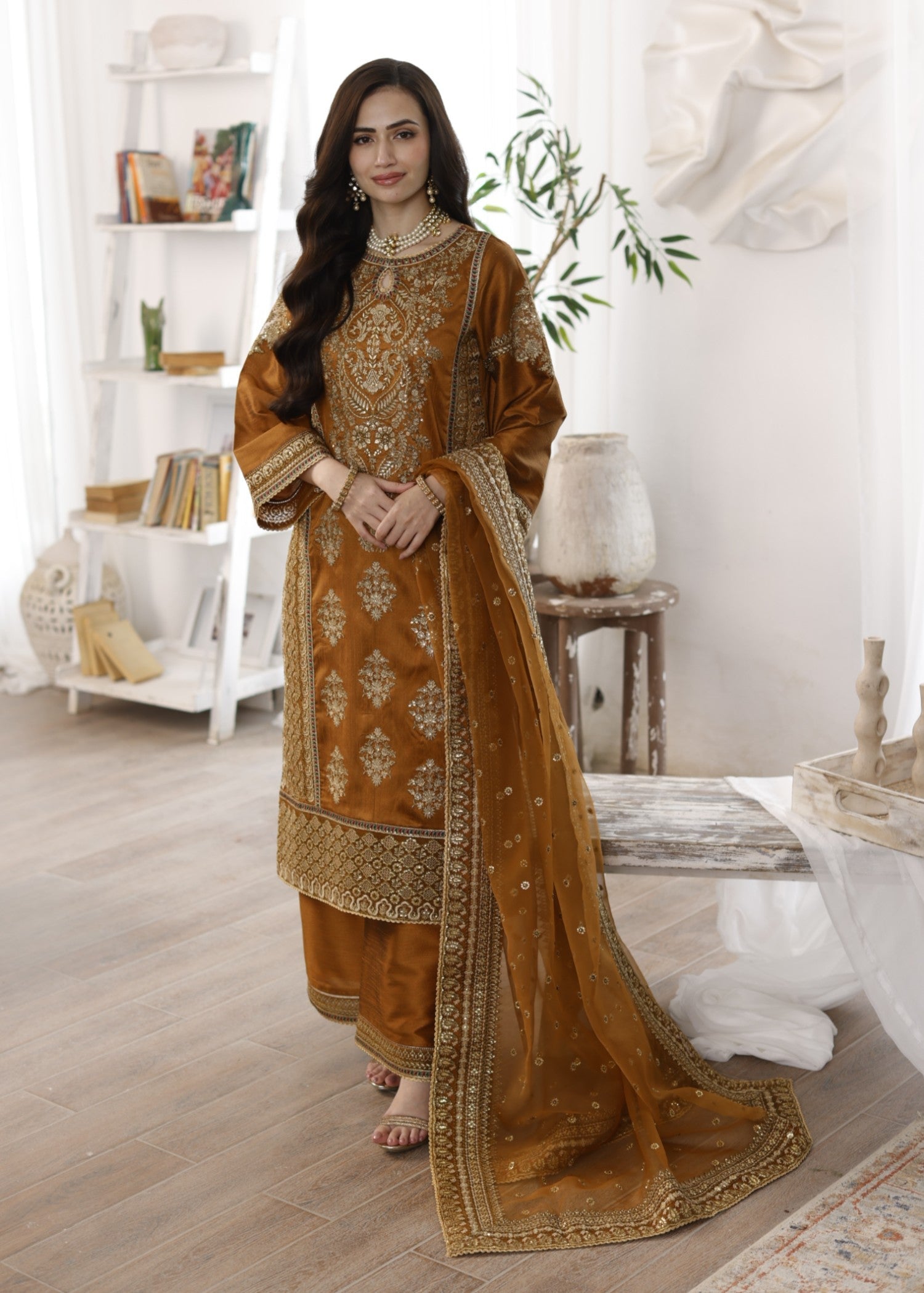Mohagni MGS-06 AABROO 3PC Raw Silk STITCHED