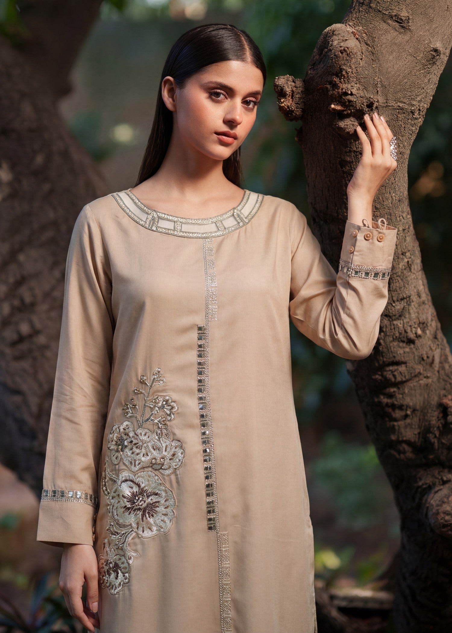 Sahibas By Mirza Seemab - Beige