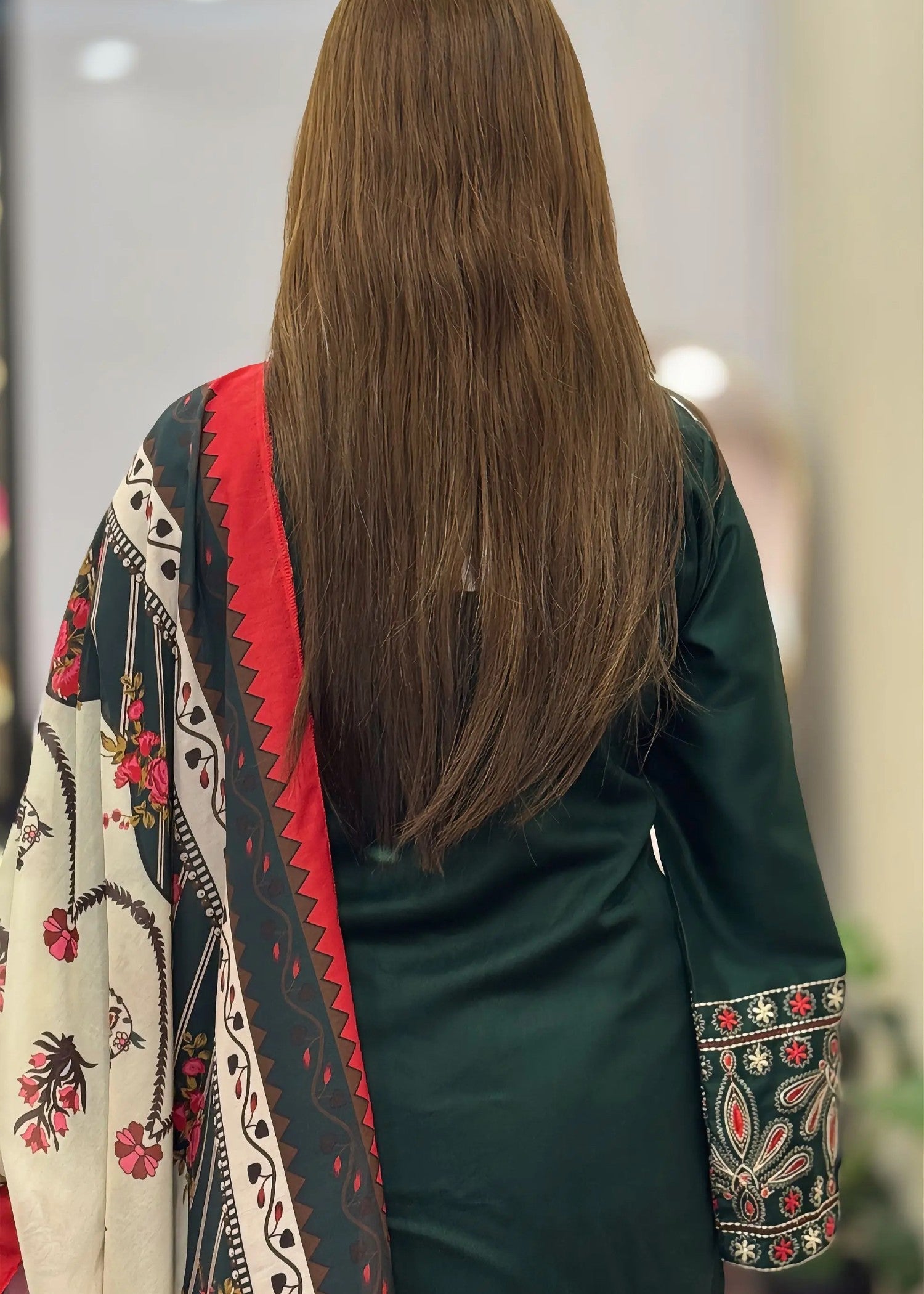 Tehzeeb Libas DINAAR EMBROIDERED 3PC