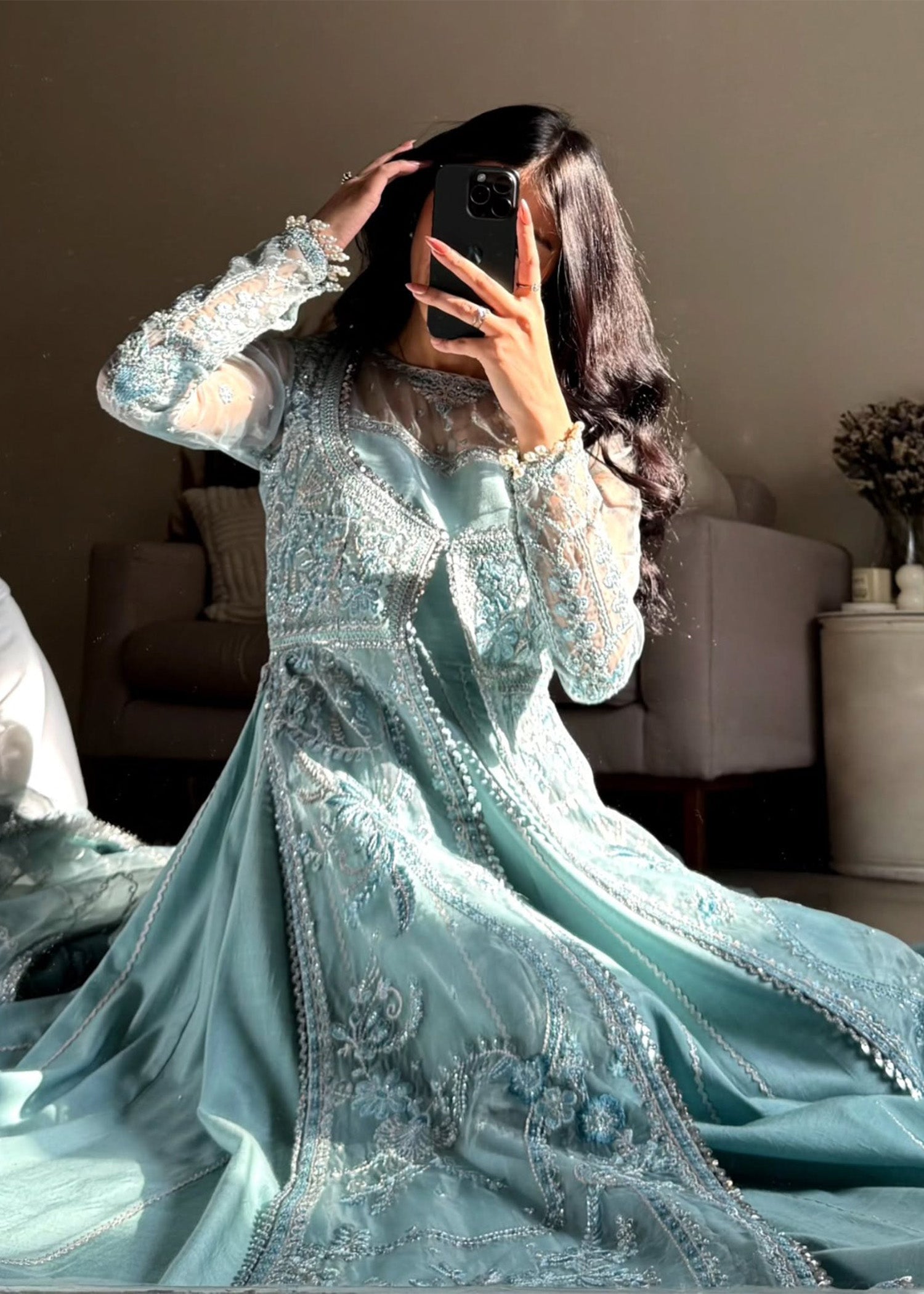 Rang-e-Haya Azure (Ice Blue)