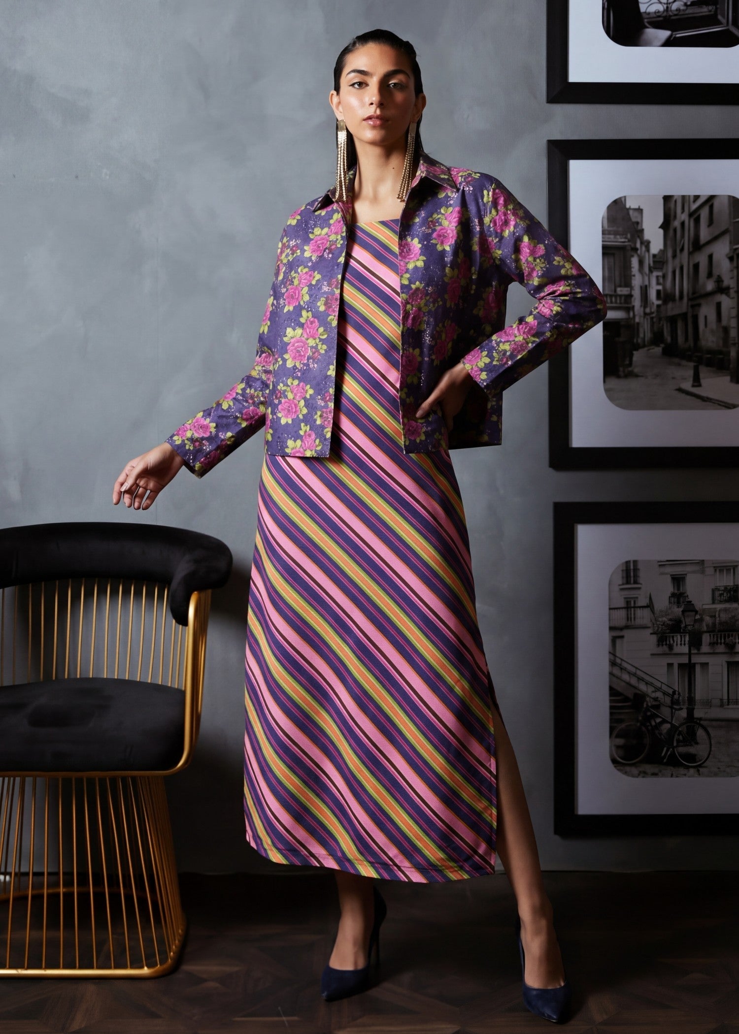 Sahibas By Mirza Mandarin Navy